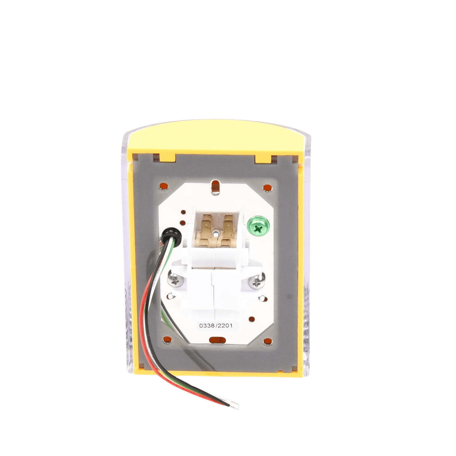 Botón de Apagado de Emergencia, Texto en Español, Tapa Protectora de Policarbonato Súper Resistente, Restablecimiento con Llave SS2222PO-ES - STI