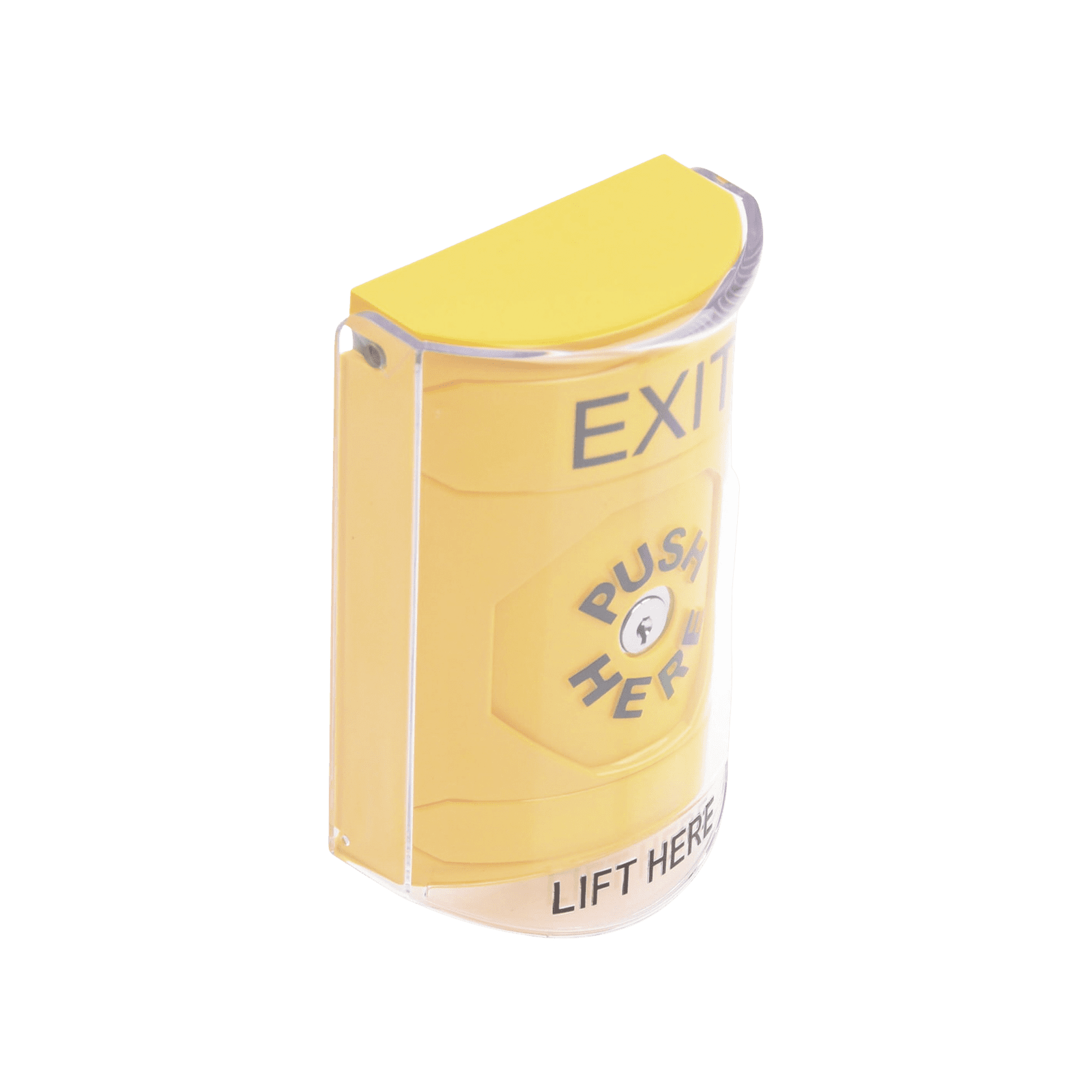 Botón de Salida, Texto en Ingles, Tapa Protectora de Policarbonato Súper Resistente, Llave para restablecer, Bocina integrada de Advertencia SS22A0XT-EN - STI