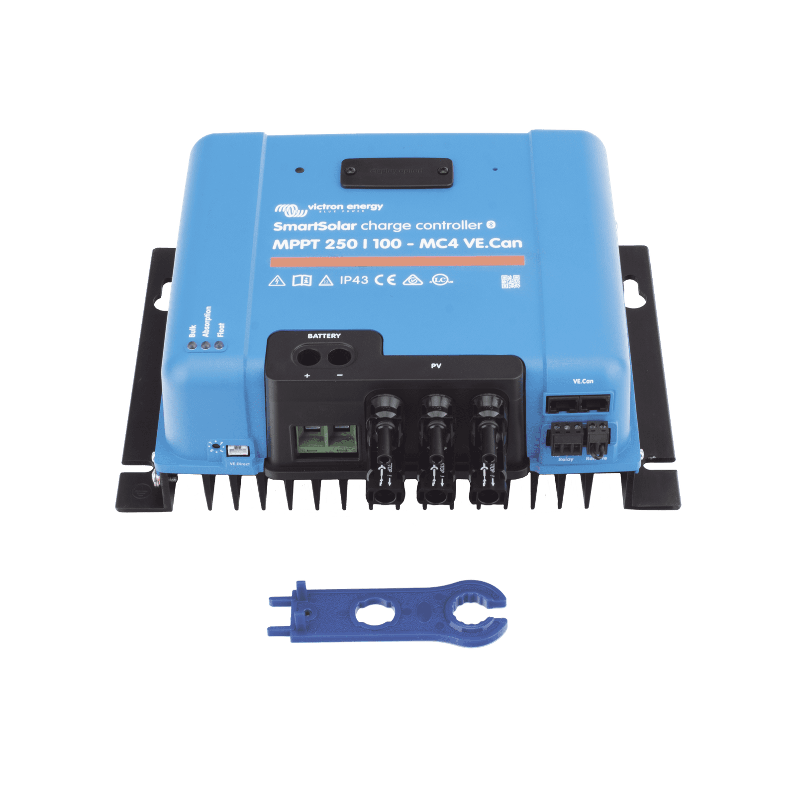 SmartSolar MPPT 250/100-MC4. Controlador Solar MPPT 100A, Voltaje: 48 Vcc. Para uso con Inv. Cargadores Victron SSMPPT250/100 - VICTRON ENERGY