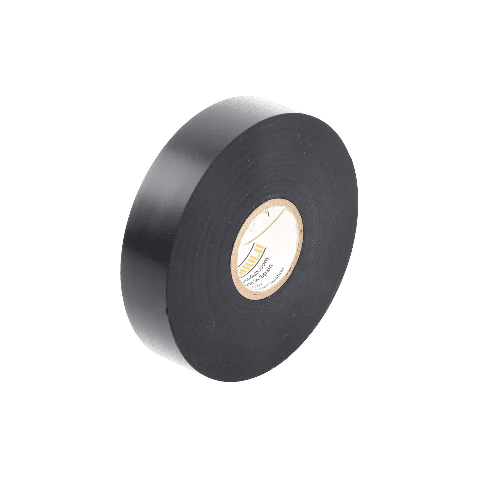 Cinta Eléctrica STRONGHOLD para Aislar, de PVC, Trabajo Pesado Eléctrico Industrial (Soporta abrasión, UV, agua, aceite y corrosión), Grosor de 0.21 mm (8.5 mil), Ancho de 19 mm, y 20 m de Largo, Uso Interior/Exterior, Color Ne ST88-075-66BK - PANDUIT