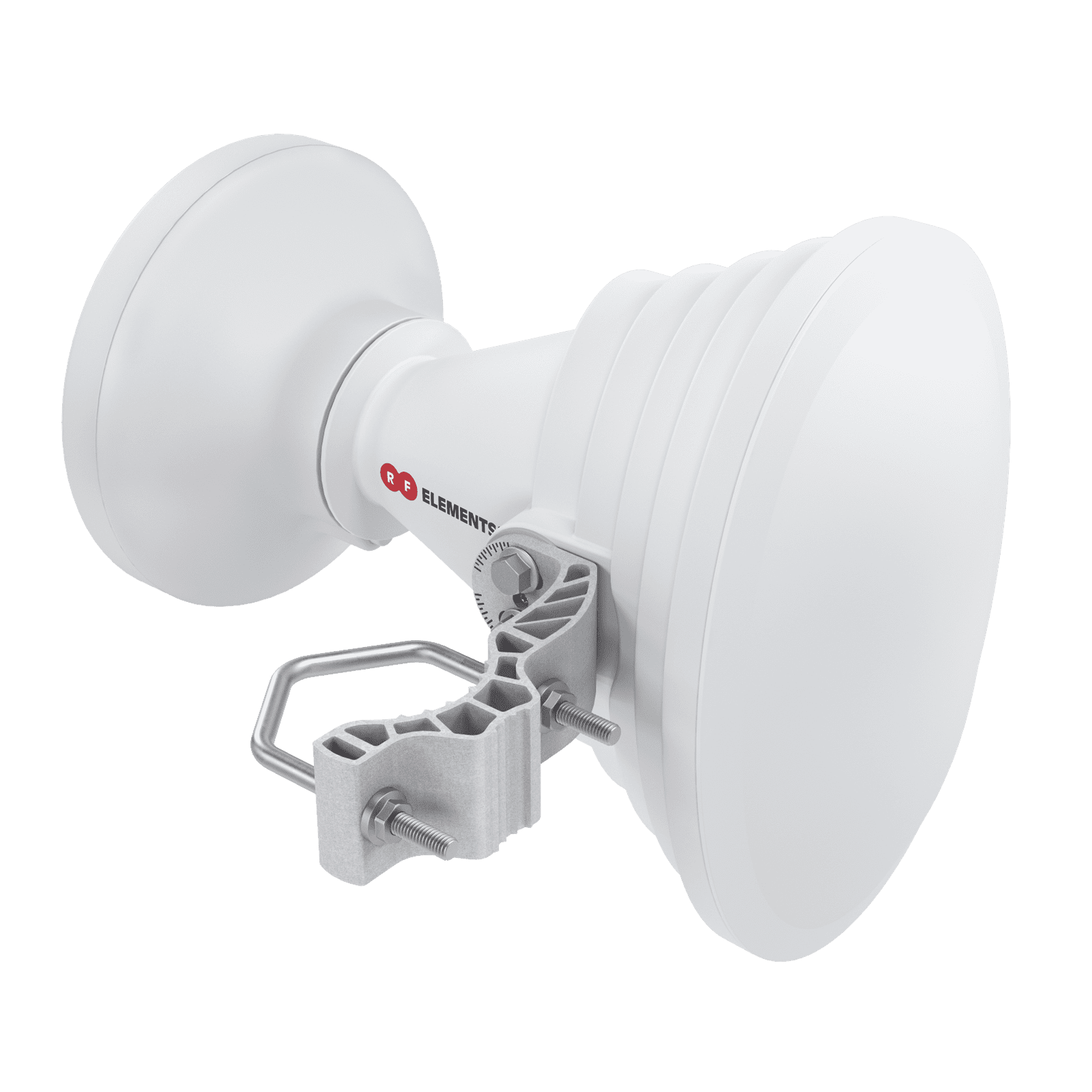 Antena Sectorial Asimétrica Starter Horn de 45º, 5150 – 5950 MHz, ganancia de 17 dBi, conexión directa con radios IS-5AC, PS-5AC y IS-M5, conexión RP-SMA STH-A45-USMA - RF ELEMENTS