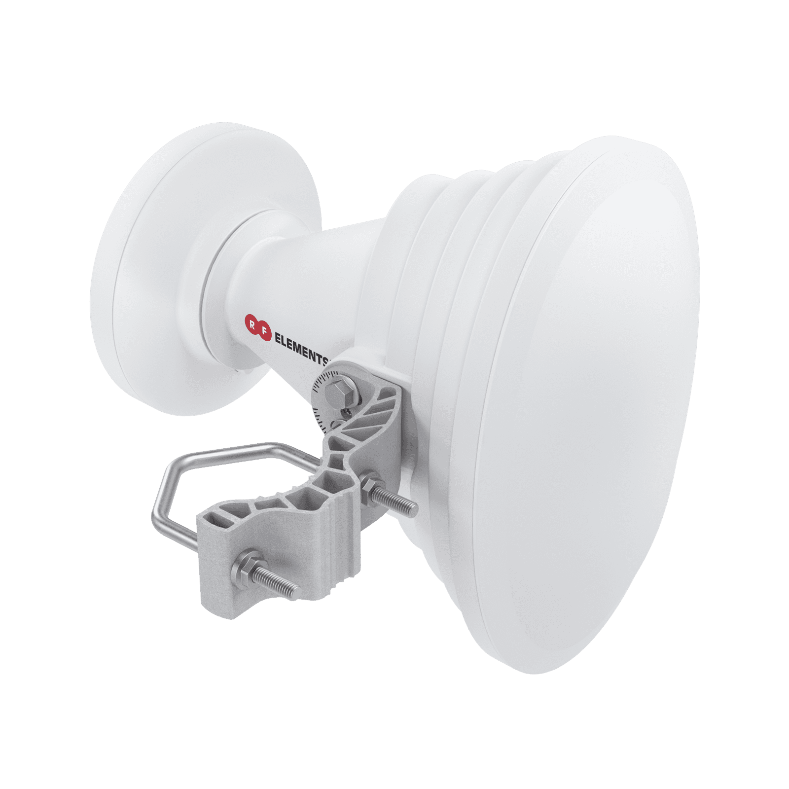 Antena Sectorial Asimétrica Starter Horn de 45º, 5150 – 5950 MHz, ganancia de 17 dBi, conexión directa con radios IS-5AC, PS-5AC y IS-M5, conexión RP-SMA STH-A45-USMA - RF ELEMENTS