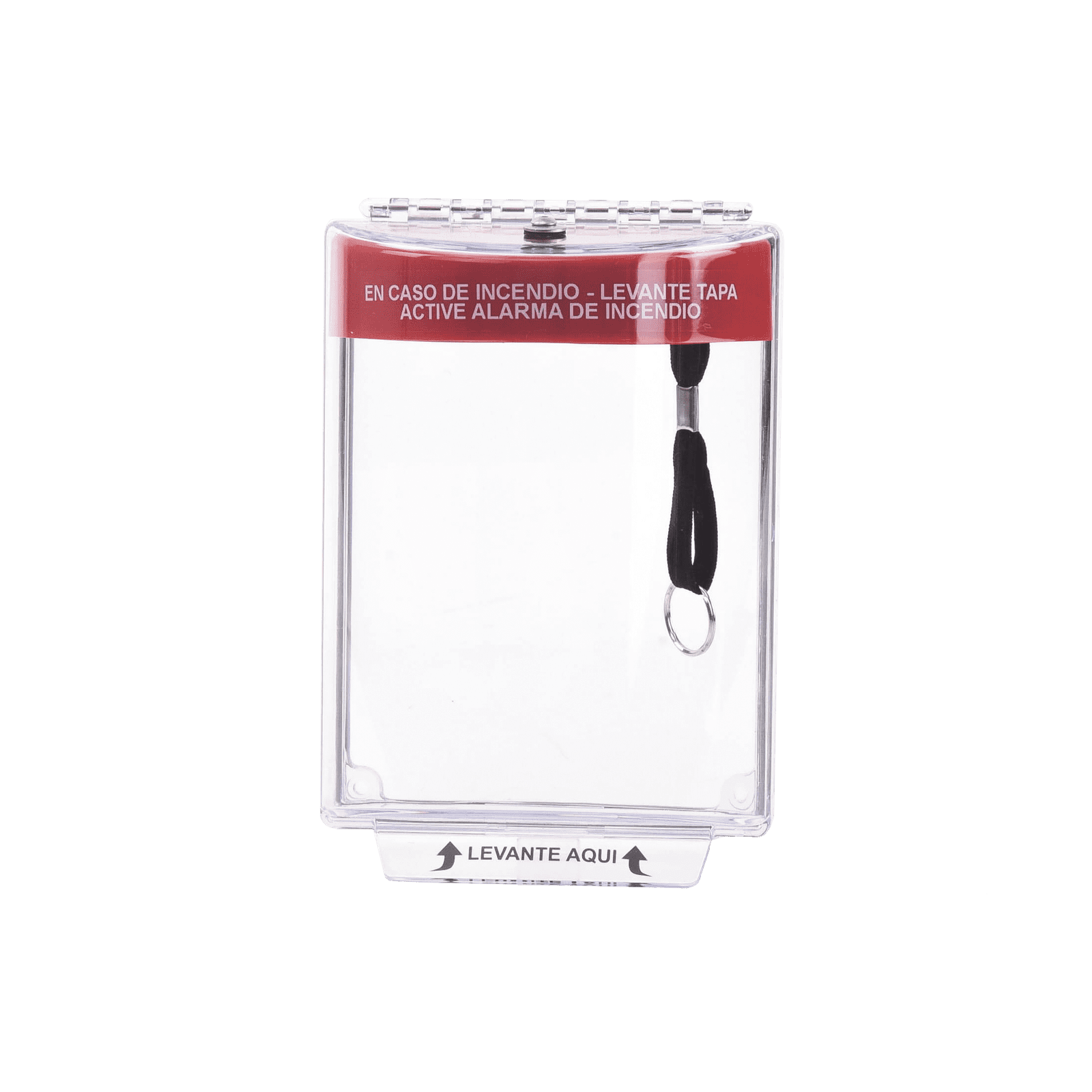 Cubierta Universal Transparente con Sirena, Texto de Incendio en Español STI-13020FR-ES - STI