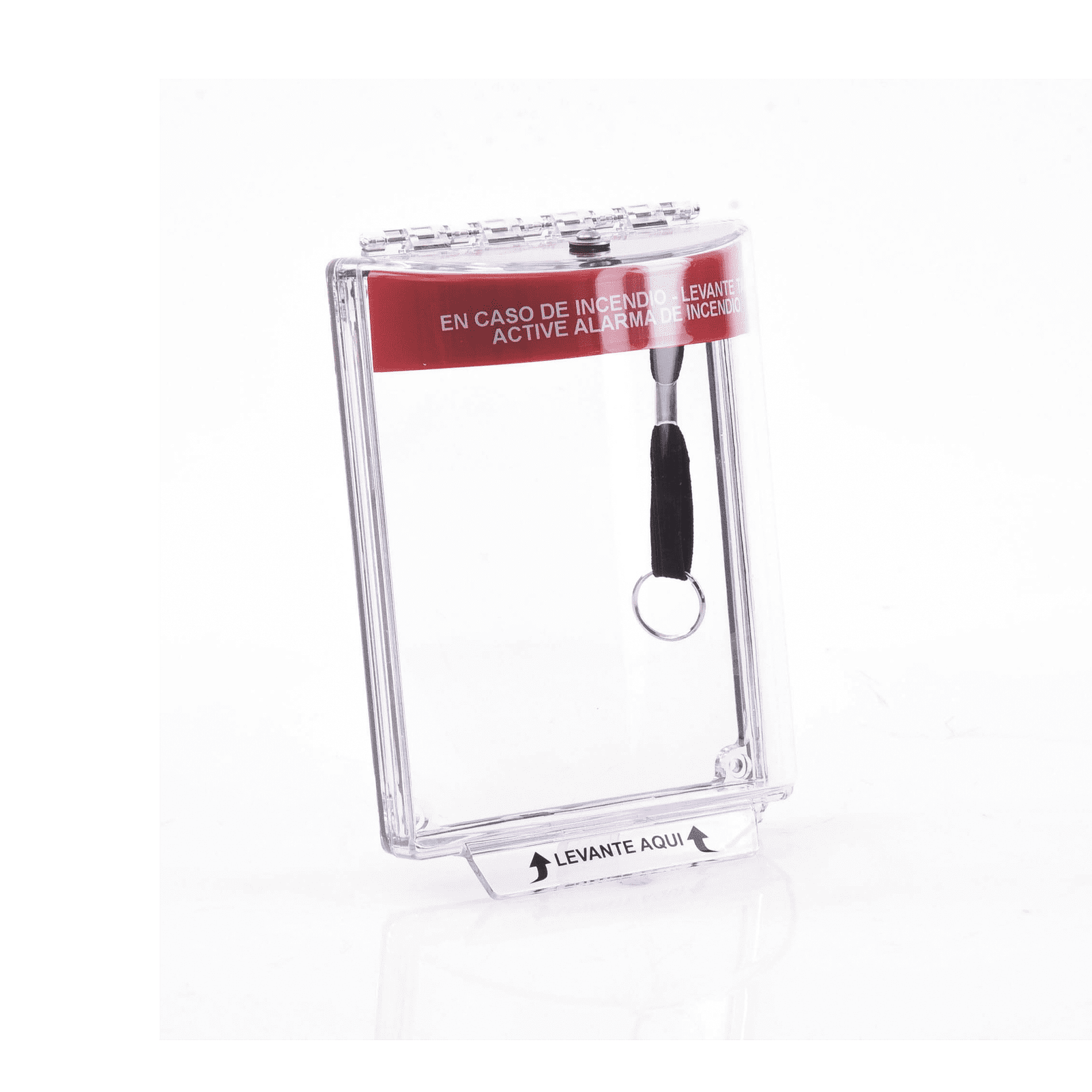 Cubierta Universal Transparente con Sirena, Texto de Incendio en Español STI-13020FR-ES - STI