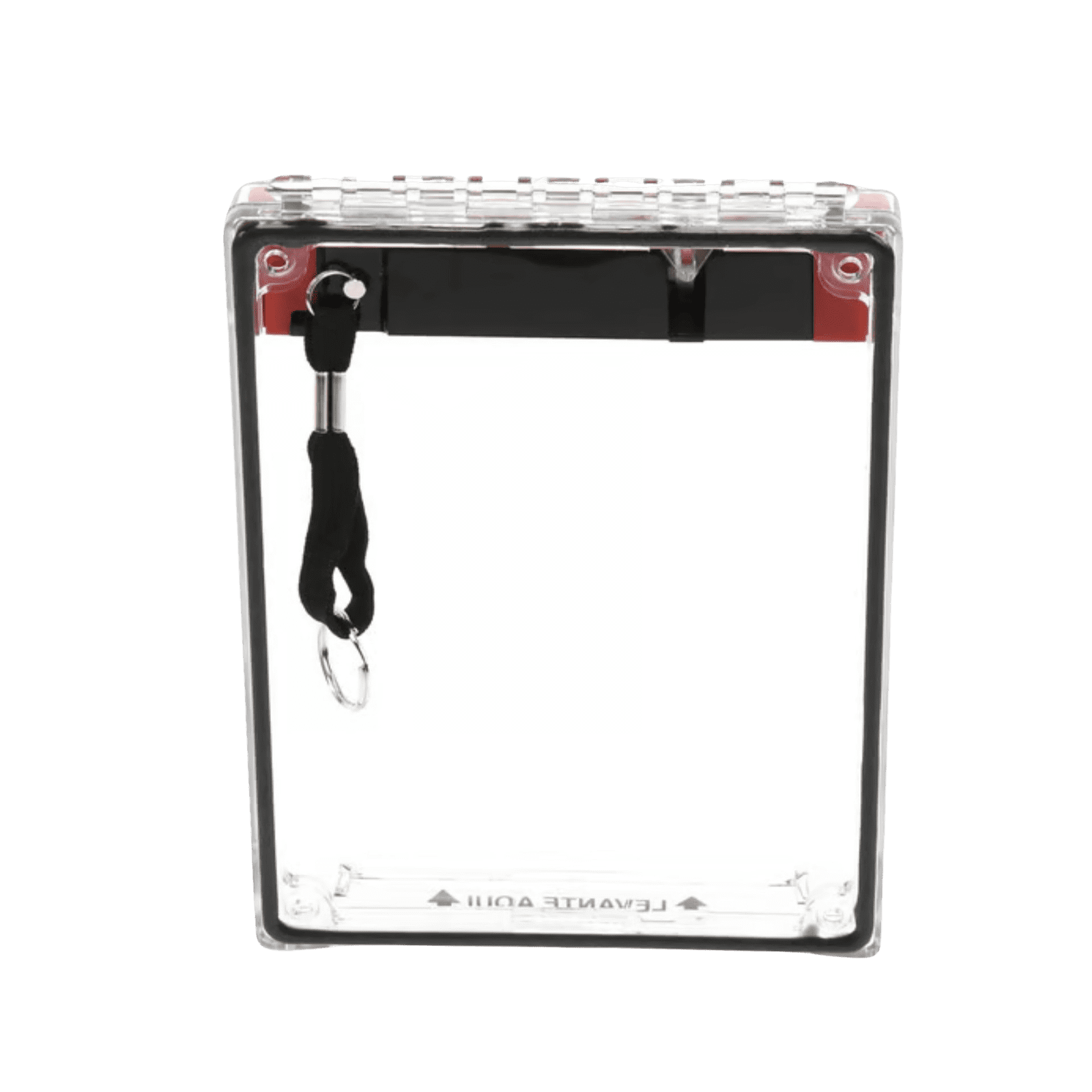Cubierta Universal Transparente, de Bajo Perfil, Texto de Incendio en Español, Notificación Audible y Visible STI-14020FR-ES - STI