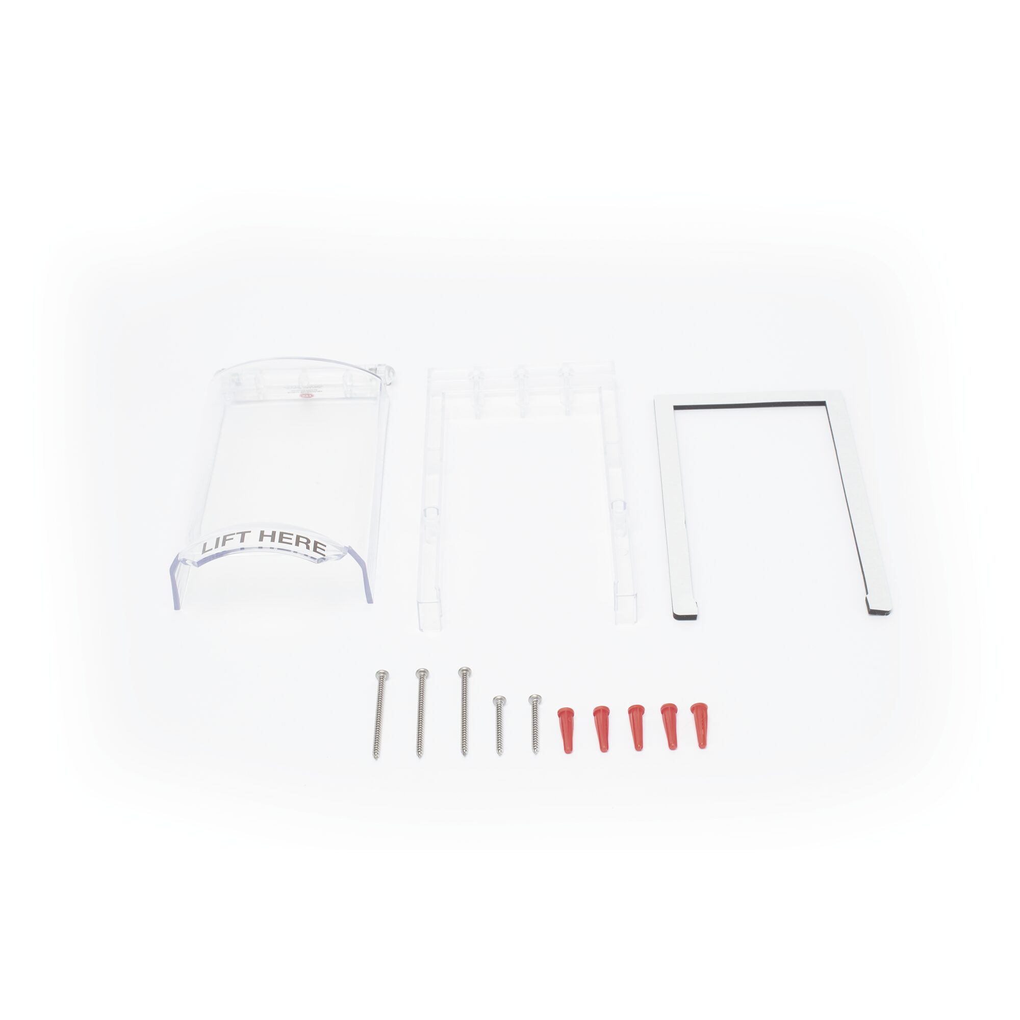 Cubierta De Policarbonato Serie Bopper Stopper®, Para Lectora, Sin Llave, Transparente, Texto En Inglés STI-6521-C - STI