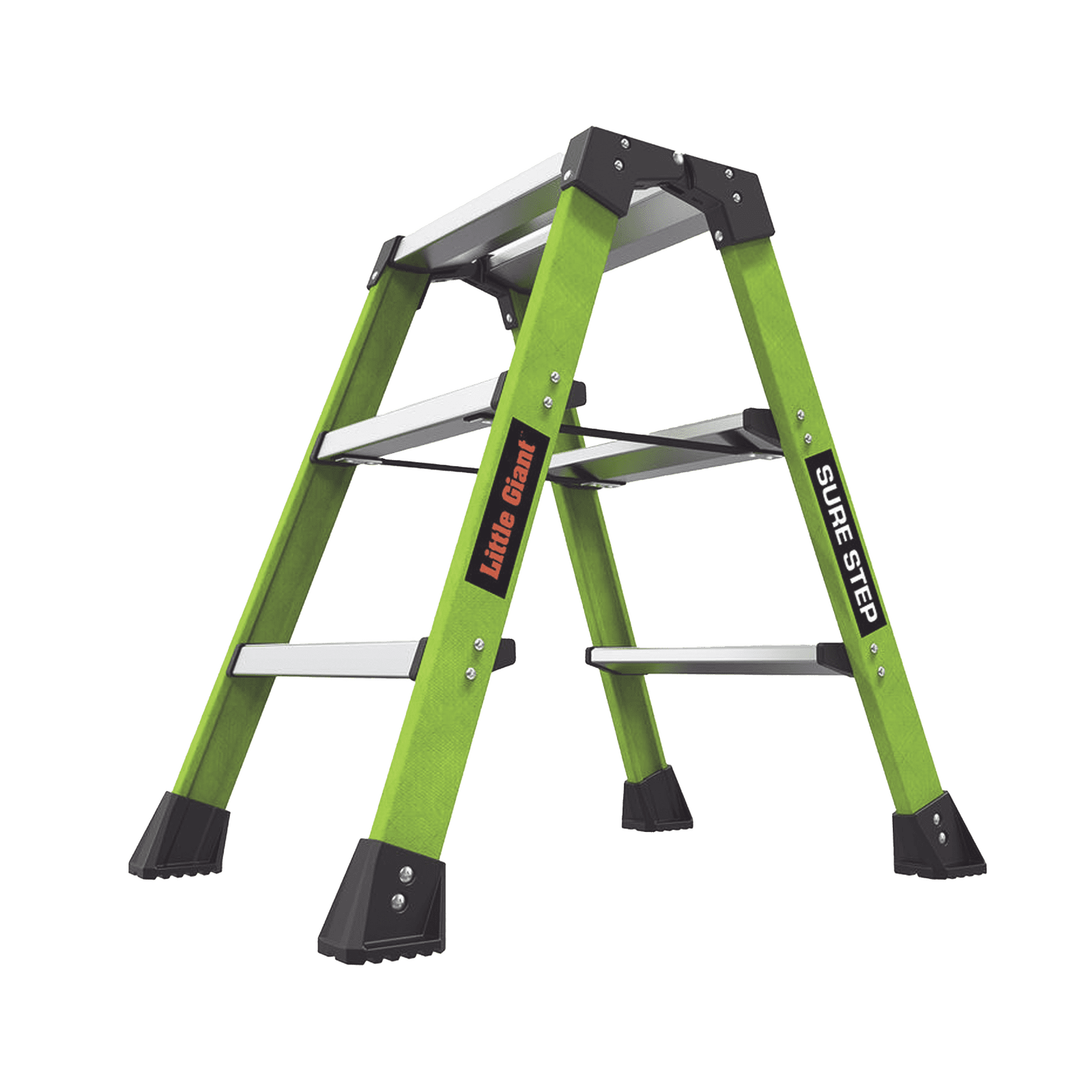 Escalera Plegable 2 Peldaños de Fibra de Vidrio / Tamaño 66 cm ( 2′ 2″). SURESTEP - Little Giant Ladder Systems