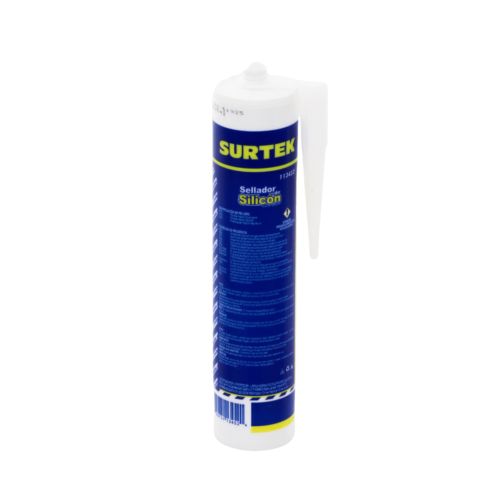 Silicón Para Baños y Cocinas /Color Blanco / Contenido 280 ml. SYS-113-452 - SURTEK