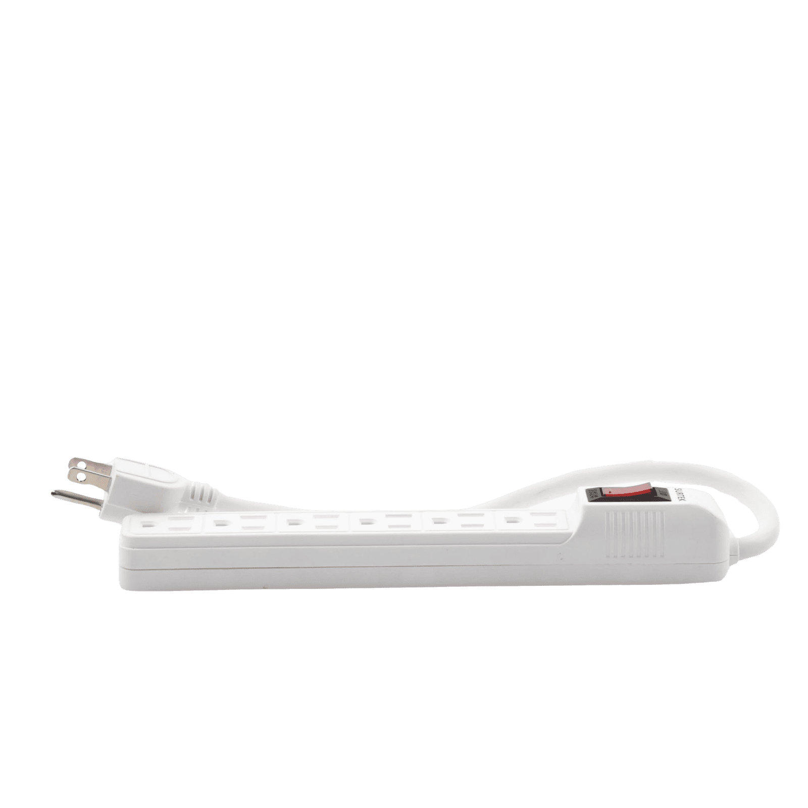Multicontacto con cable 30 cm. 6 tomas 127 Vca línea, tierra, neutro 15 A max. SYS-136201 - SURTEK