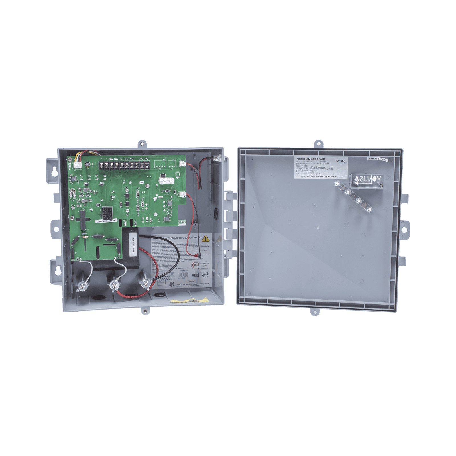 Energizador con tecnología SMT de 12,000Volts-1Joule/ 2500Mts Lineales de Protección / Cercas Electrificadas SYSNG-V3 - YONUSA