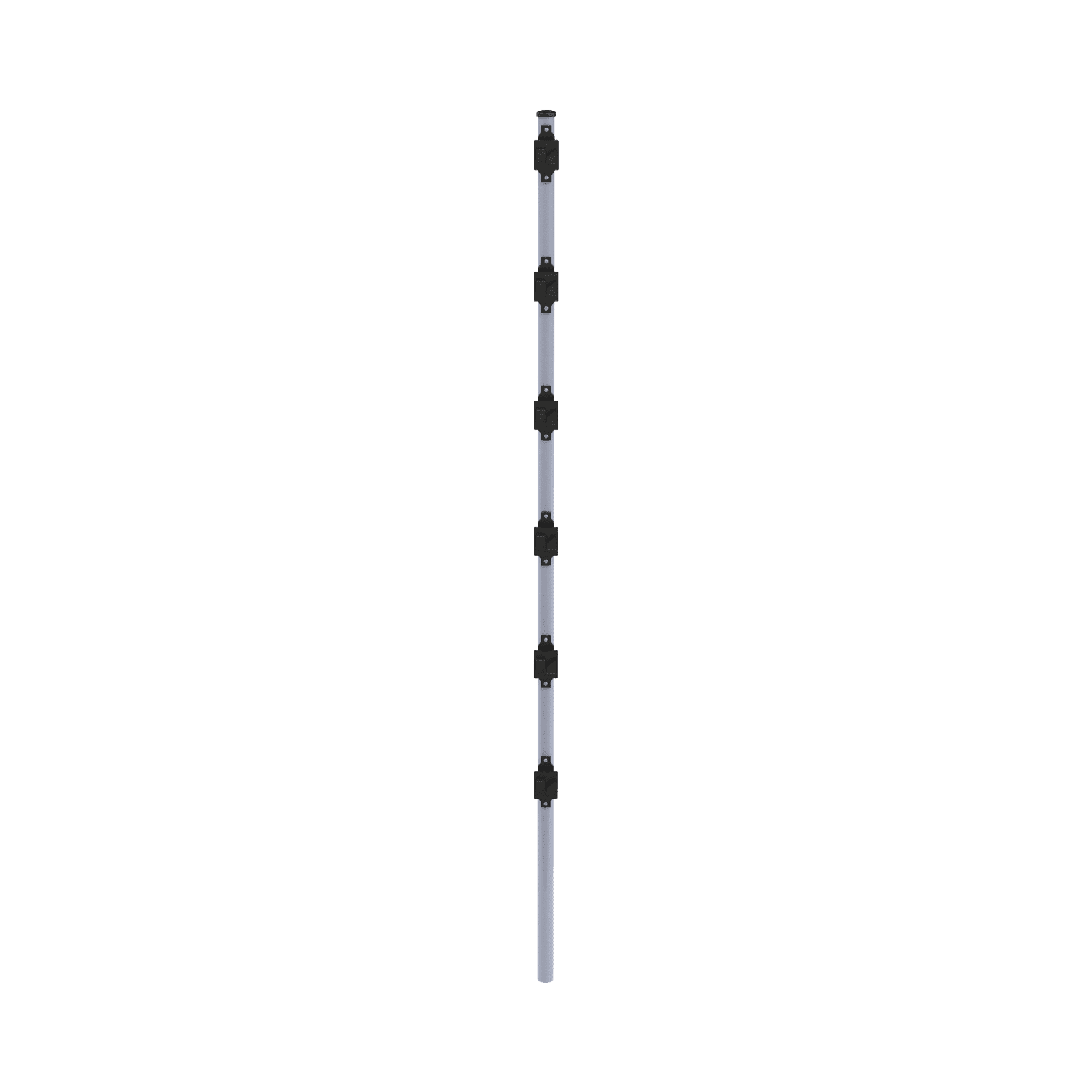 Poste con 6 Aisladores de PASO para Cerca Electrificada. Tubo Galva. de 1.4m, cal. 18 de 1″ Diam. (Sin pintar). SYS-POST-10 - EPCOM INDUSTRIAL