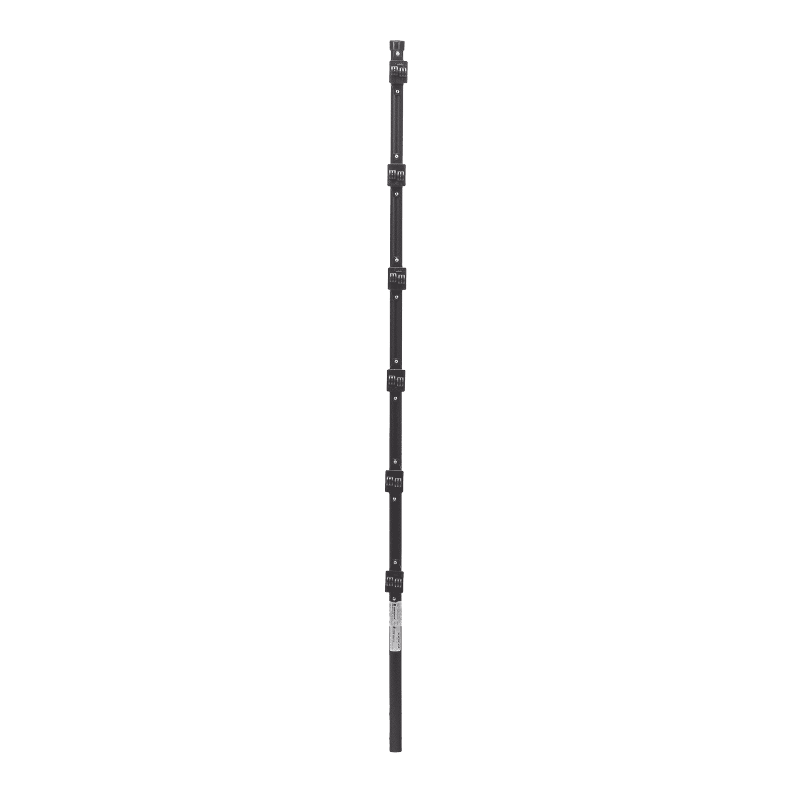 Poste con 6 Aisladores de PASO para Cerca Electrificada. Tubo Galva. de 1.4m, cal. 18 de 1″ Diam. + Pintura Negra. SYS-POST-10B - EPCOM INDUSTRIAL