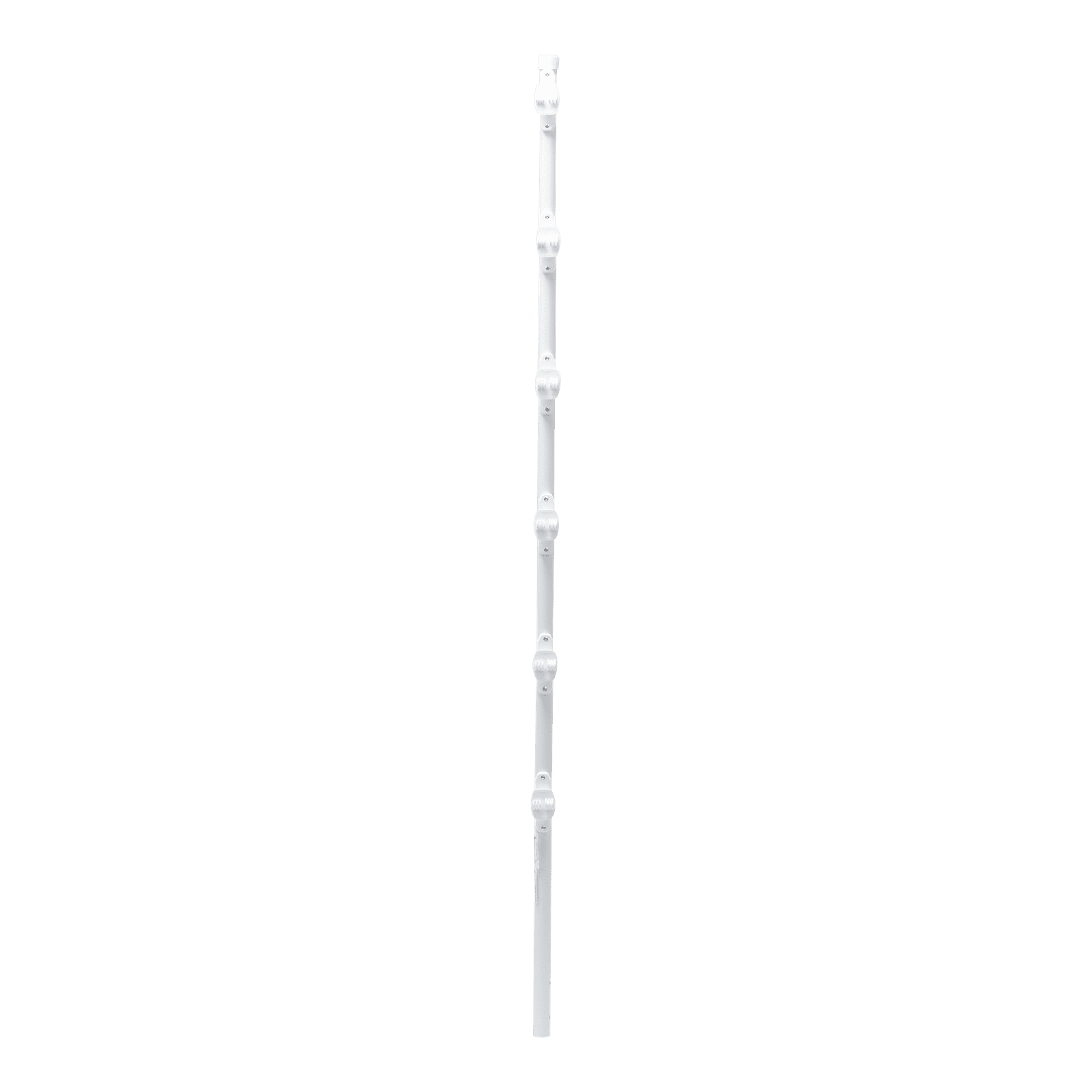 Poste con 6 Aisladores de PASO para Cerca Electrificada. Tubo Galva. de 1.4m, cal. 18 de 1″ Diam. + Pintura Blanca. SYS-POST-10W - EPCOM INDUSTRIAL