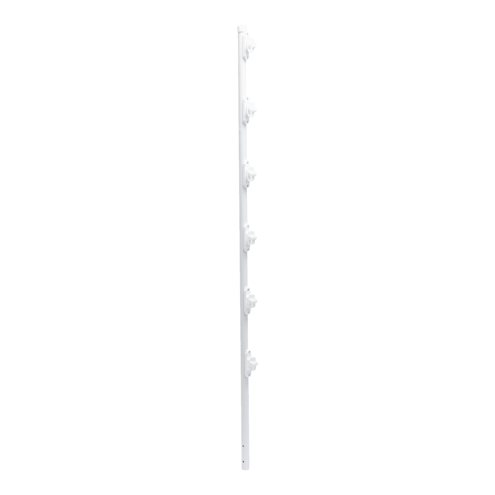 Poste con 6 Aisladores de PASO para Cerca Electrificada. Tubo Galva. de 1.4m, cal. 18 de 1″ Diam. + Pintura Blanca. SYS-POST-10W - EPCOM INDUSTRIAL