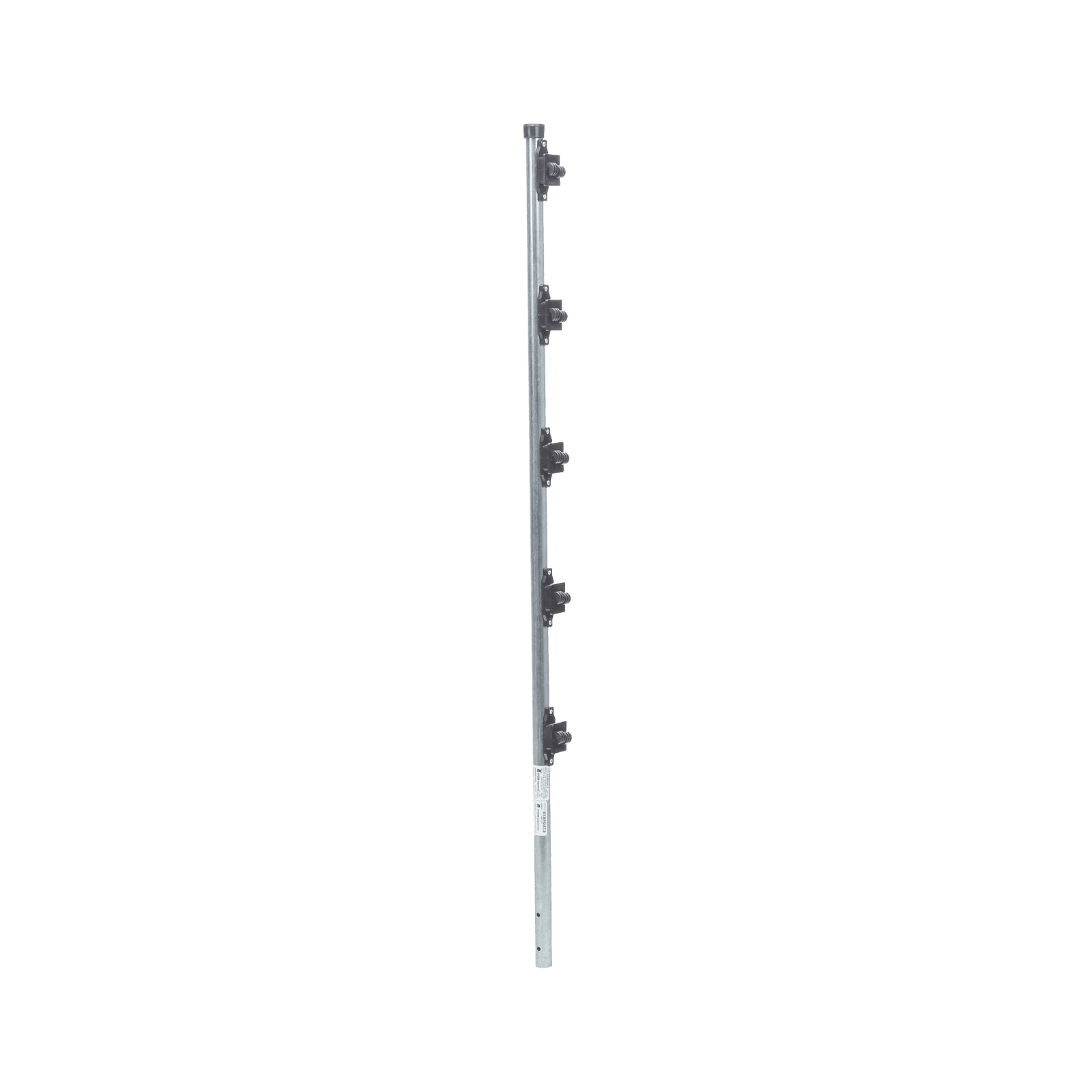 Poste con altura de 1m para cercos eléctricos/ Incluye base multiposicion fabricado 100% con acero galvanizado con 5 aisladores de paso SYS-POST-3-V2 - EPCOM INDUSTRIAL