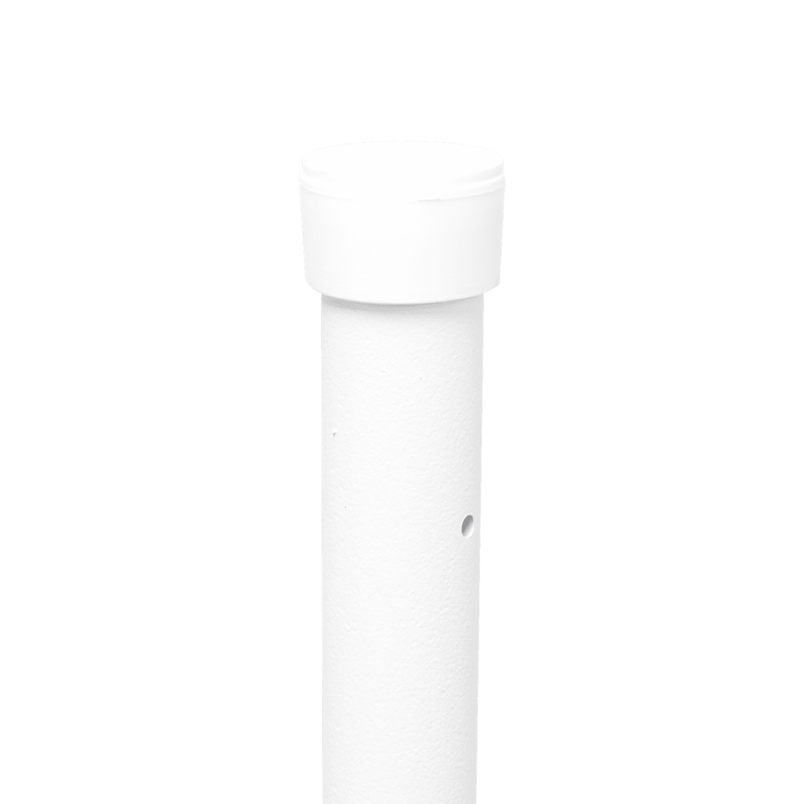 Poste de Esquina Blanco de Acero Galv. de 1.2m para Cerca Electrificada cal. 18 de 1″ Diam. para 5 Aisladores (No incluidos). SYS-POST-4W - EPCOM INDUSTRIAL