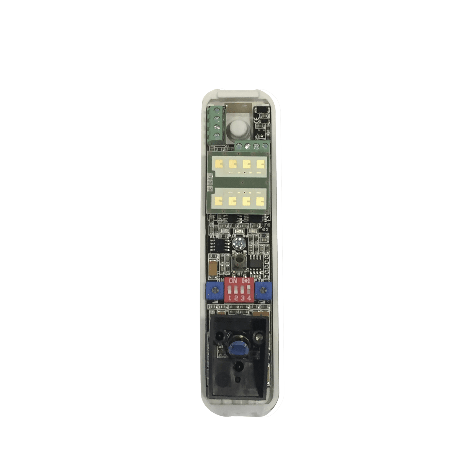 Sensor tipo cortina/ Interior y Exterior/ Funcion antimascara / Doble tecnologia PIR & MW/ Cobertura de hasta 12 metros/ Compatible con cualquier panel de alarma / Cableado NATSENSOR - Politec