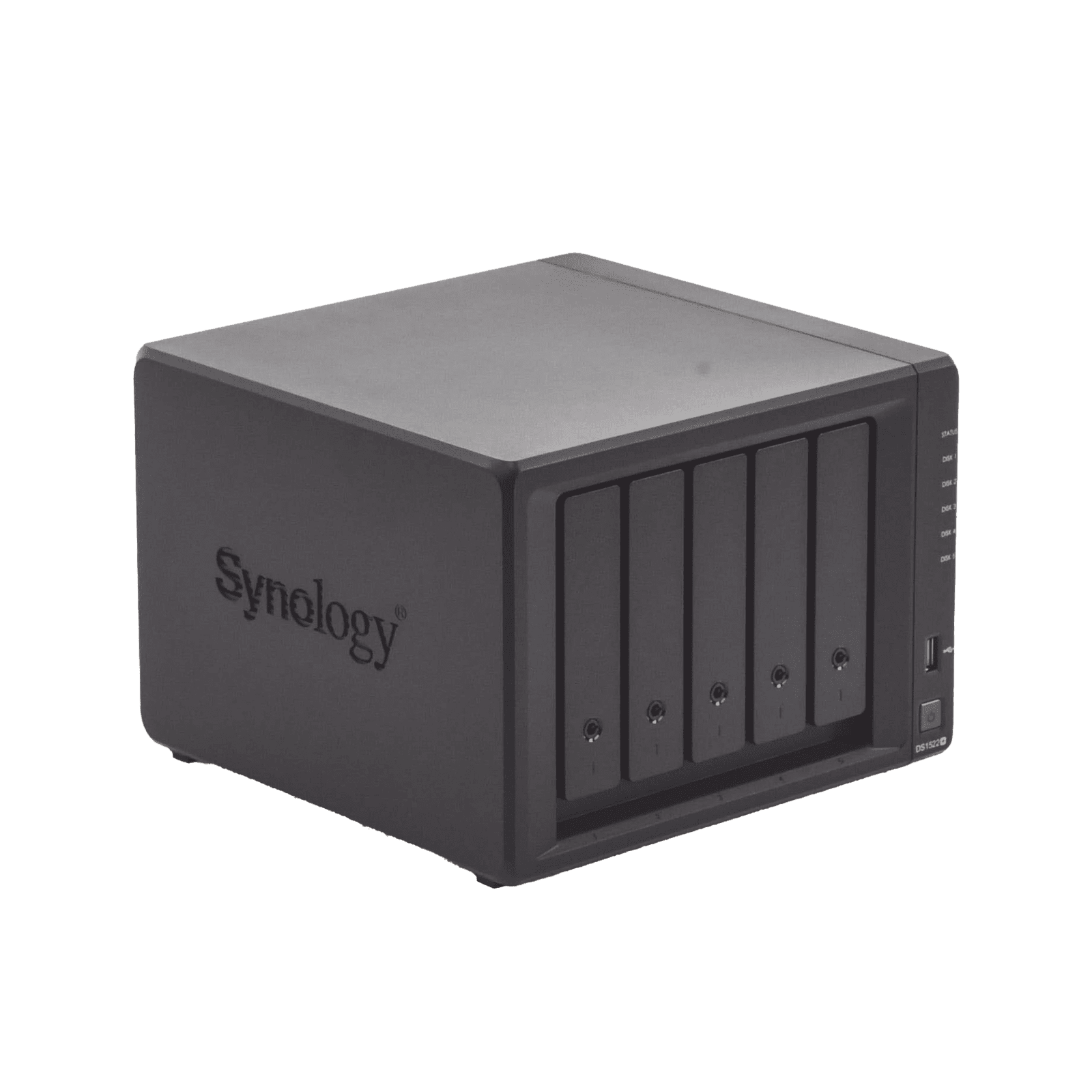 Servidor NAS de 5 Bahías (Expandible a 15 Bahías) / Hasta 270 TB / 8 GB RAM / Servicio Nube Gratis (P2P) / Administración Remota y Respaldo Programado DS1522PLUS - SYNOLOGY