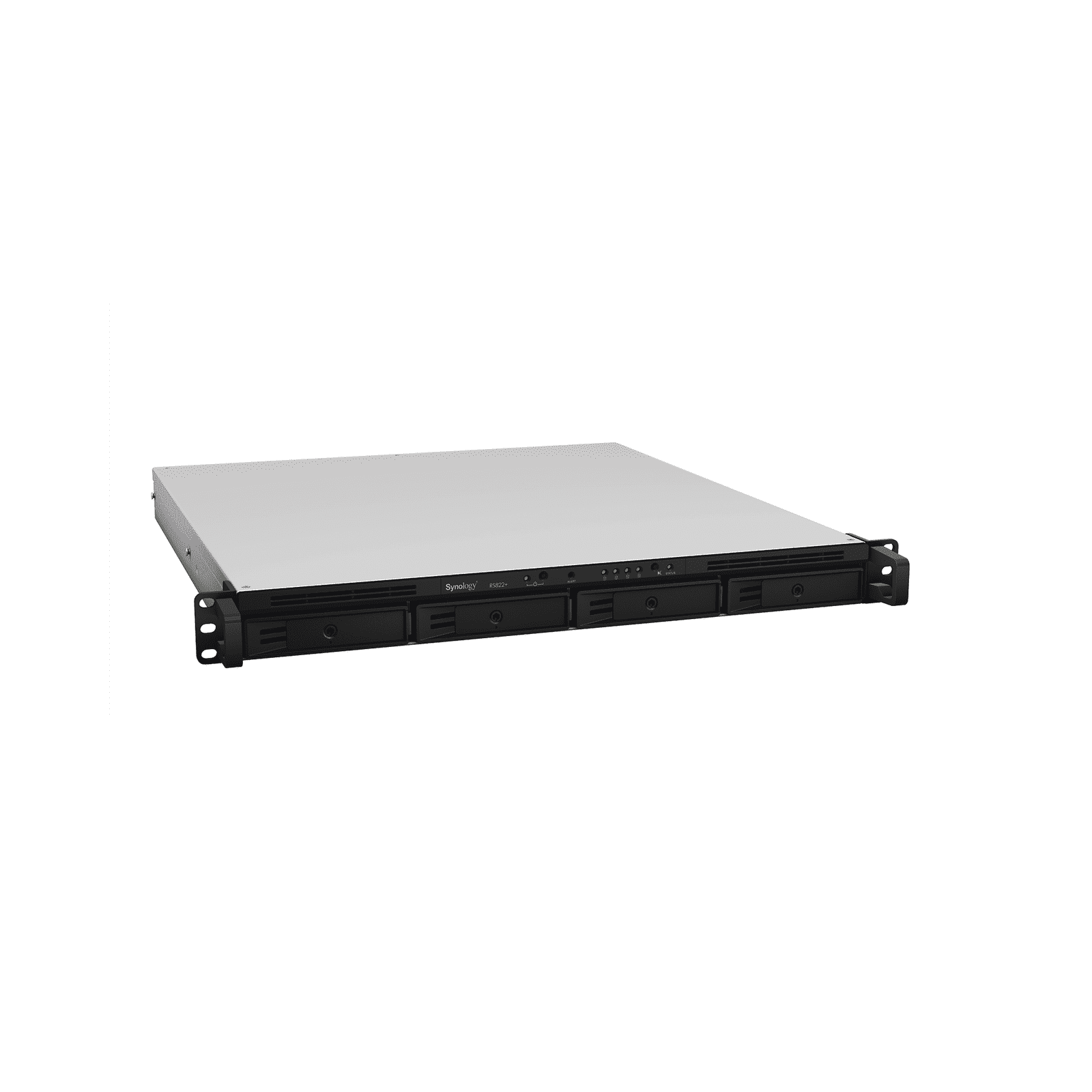 Servidor NAS para Rack (1 U) de 4 Bahías (Expandible a 8 Bahías) / Servicio Nube Gratis (P2P) / Administración Remota y Respaldo Programado/ Fuente poder redundante RS822RPPLUS - SYNOLOGY