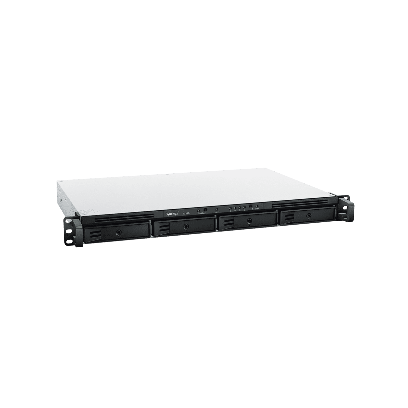Servidor NAS para Rack (1 U) de 4 Bahías / Hasta  72 TB / Servicio Nube Gratis (P2P) / Administración Remota y Respaldo Programado RS422PLUS - SYNOLOGY