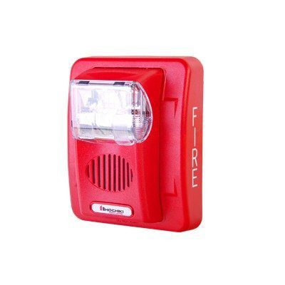 Sirena/Estrobo, 12 VCD, Multicandela, P/Pared (0500-05980) HEC3-12WR - HOCHIKI