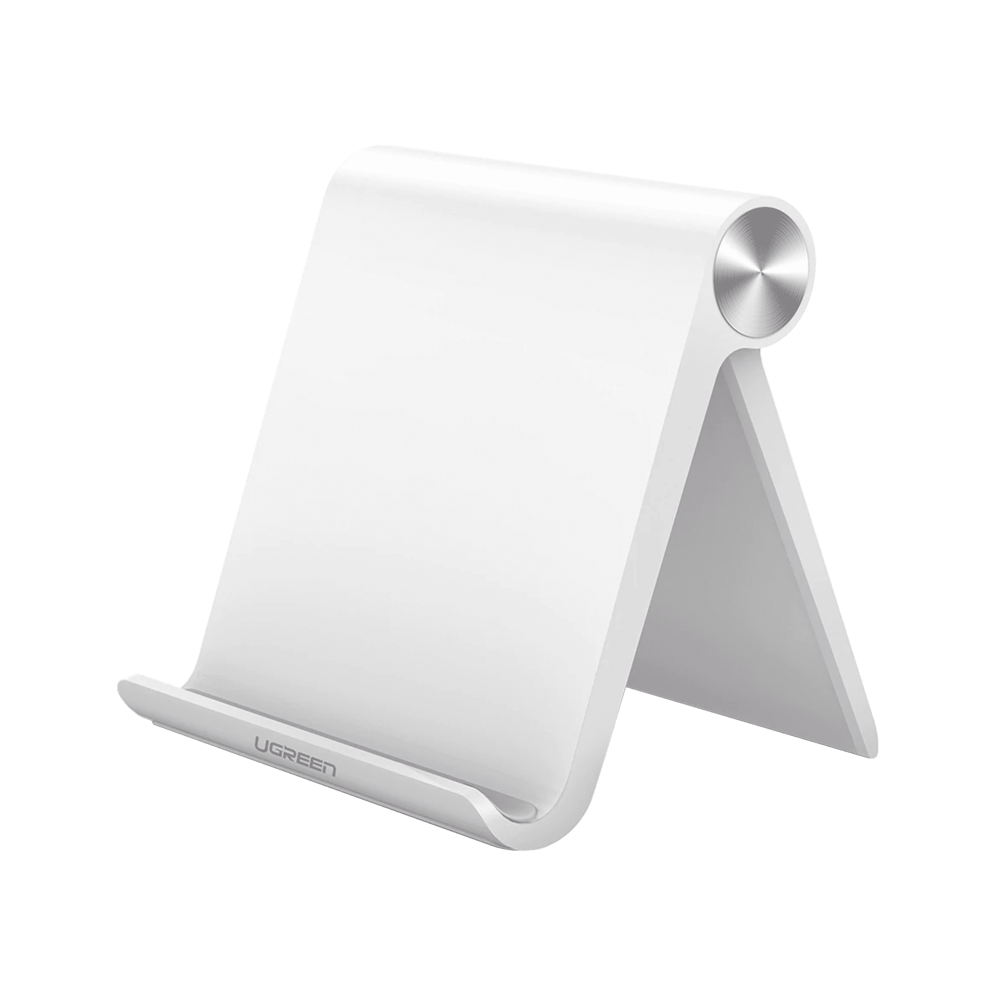 Soporte de Escritorio para Tablet /  Ajustable de 0° a 100° / Goma Antiarañazos / Antideslizante / Amplia Compatibilidad con dispositivos de 4” a 13” / Plegable / ABS / Color Blanco 30485 - UGREEN