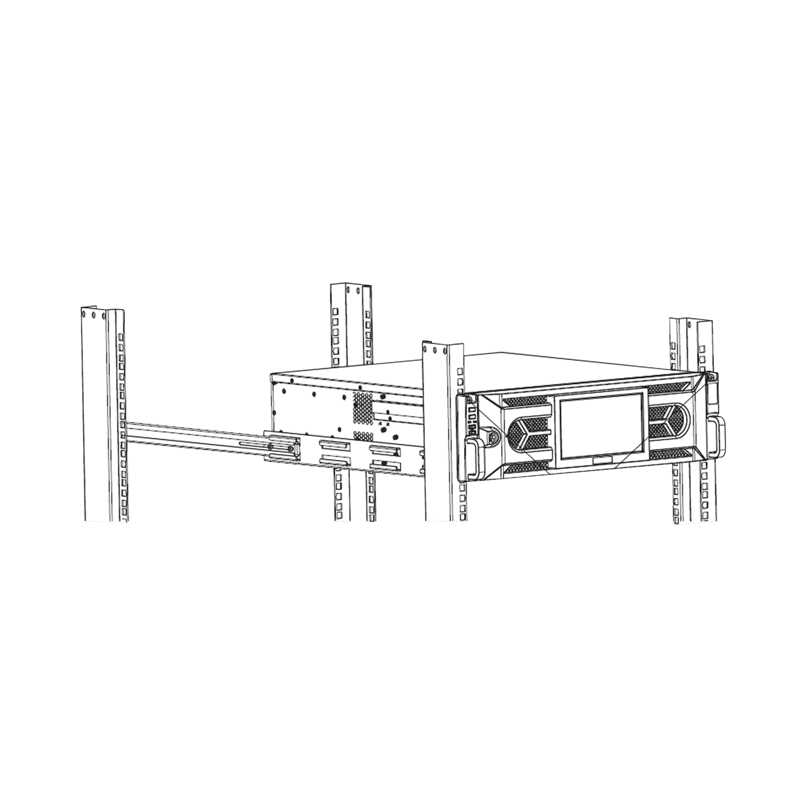 Soporte en Rack para NVR`s DS-96000NI-I / DS-96000NI-M DS-ADAPTER-RACK - HIKVISION