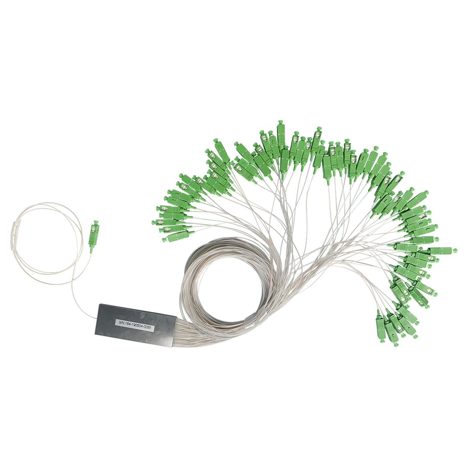 Splitter (Divisor Óptico) tipo PLC, 1×64, conectores SC/APC TM-PLC-1X64APC - TEMPO