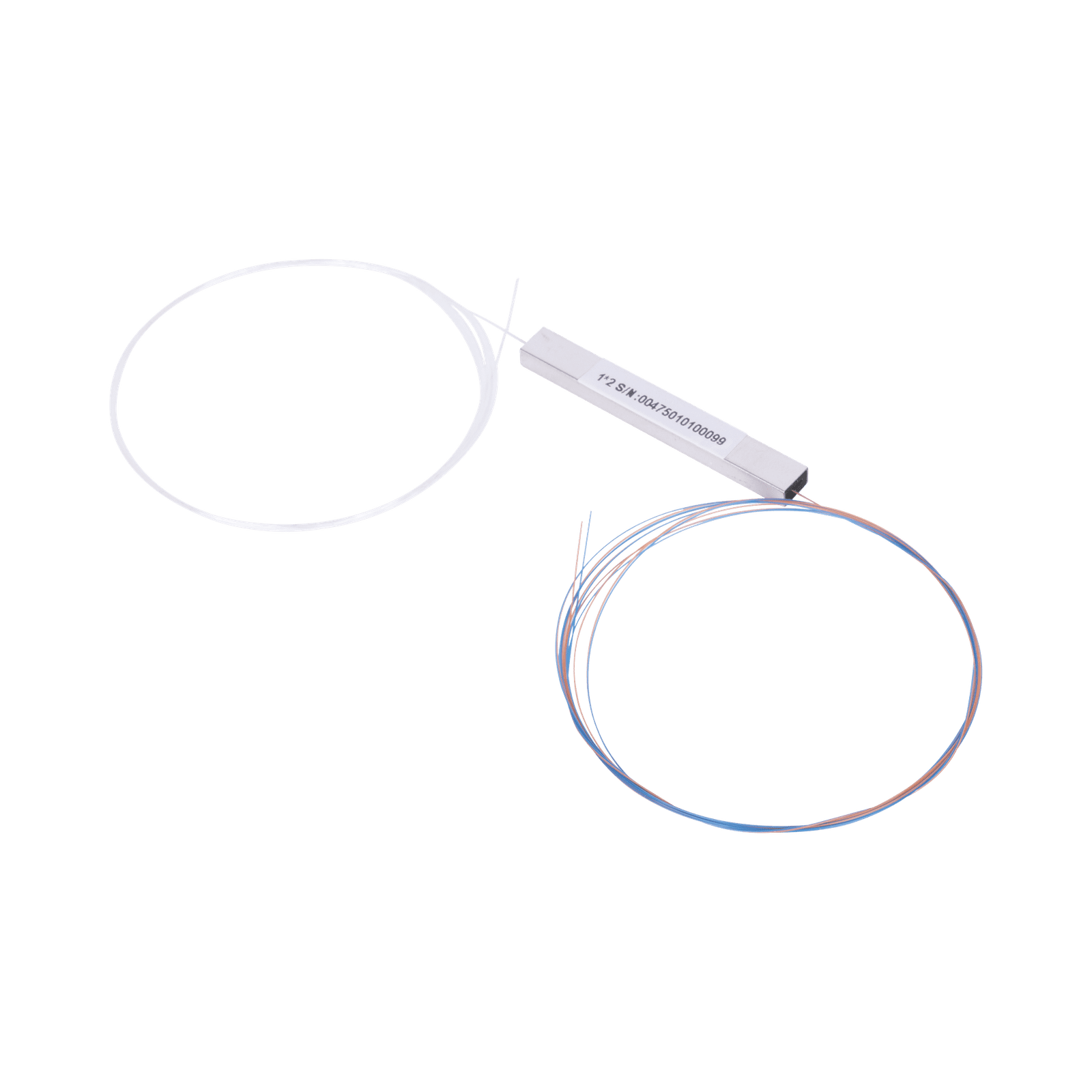 Splitter (Divisor Óptico) tipo PLC, de 1×2, balanceado (50/50) para fusión (sin conectores) PLC-102-S - FIBERHOME