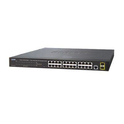 Switch Administrable Capa 2 de 24 Puertos Gigabit 10/100/1000T, 2 Puertos SFP 100/1000X , Cuenta con una Interfaz de Consola GS-4210-24T2S - PLANET