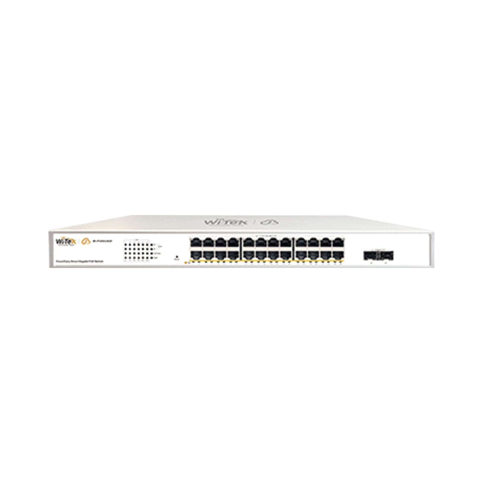 Switch Administrable PoE  / 24 puertos PoE af/at Gigabit /  2 x SFP Gigabit / Administración Cloud Gratuita / Presupuesto 370 W WI-PCES326GF - WI-TEK