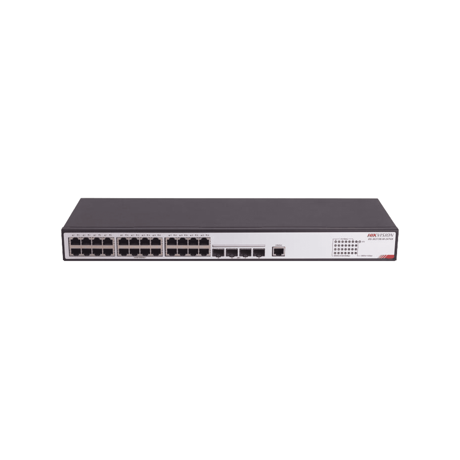 Switch Gigabit PoE+ / Administrable / 24 Puertos SFP GE  / 4 Puertos SFP 10G  / Soporta IGMP DS-3E2728-HI-24T4X - HIKVISION