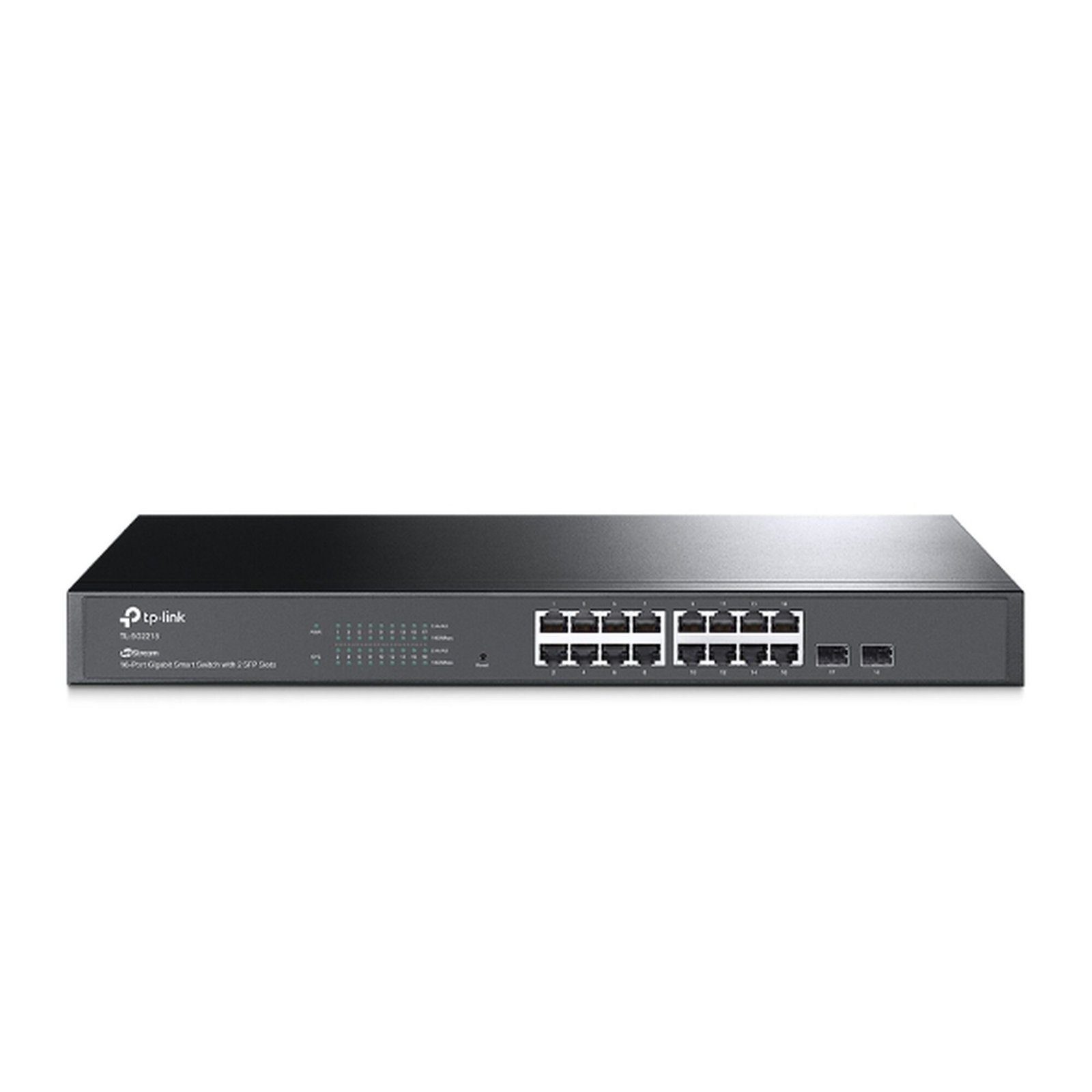 Switch Omada SDN Administrable / 16 puertos Gigabit y 2 puertos SFP / Funciones sFlow, QinQ y QoS / Administración centralizada OMADA TL-SG2218 - TP-LINK
