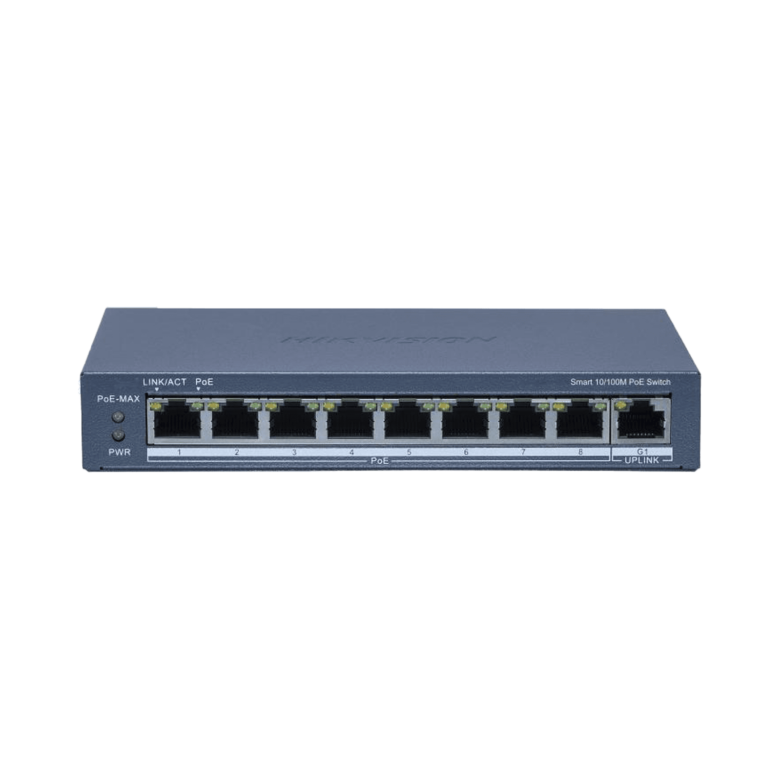 Switch PoE+ / Monitoreable / 8 Puertos 10/100 Mbps PoE+ / 1 Puerto 1000 Mbps Uplink /  Configuración Nube Hik-Partner Pro / Modo Extendido hasta 300 metros / 60 W DS-3E1309P-EI/M - HIKVISION