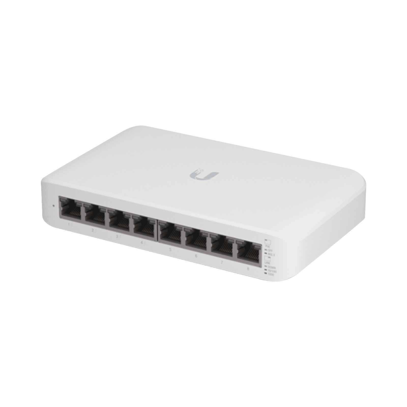 Switch UniFi Lite Administrable PoE de 8 Puertos 10/100/1000 Mbps (4 puertos 802.3af/at), 52 W USW-LITE-8-POE - UBIQUITI INC.