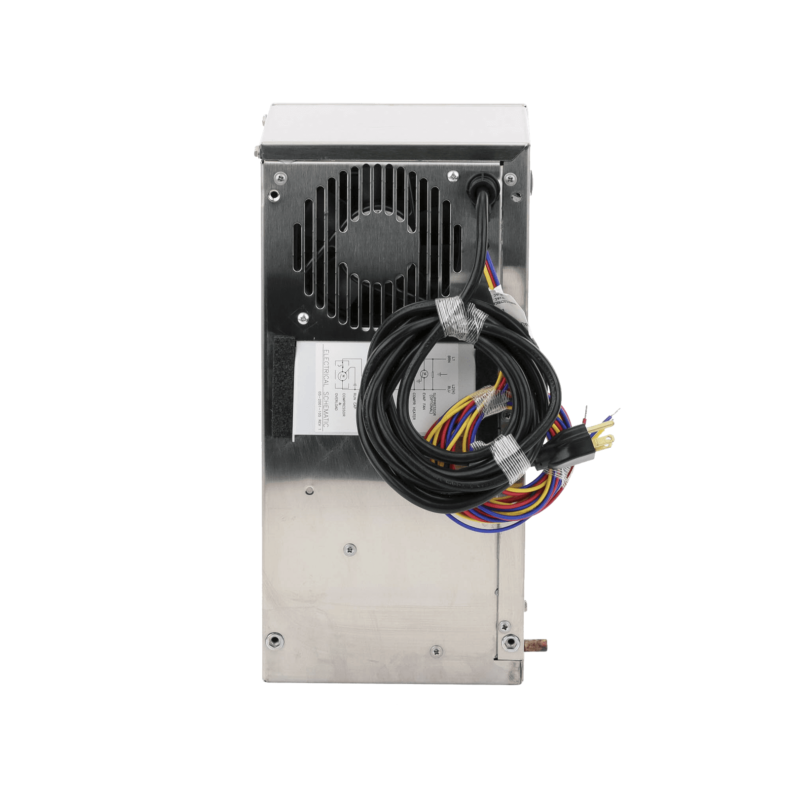 Aire Acondicionado Compacto Para Exterior, Uso en Gabinetes de Telecomunicaciones de Grado Industrial, Frío T15, 800 BTU, 115 Vca, de Acero Inoxidable 304, Color Gris T150116G152 - HOFFMAN