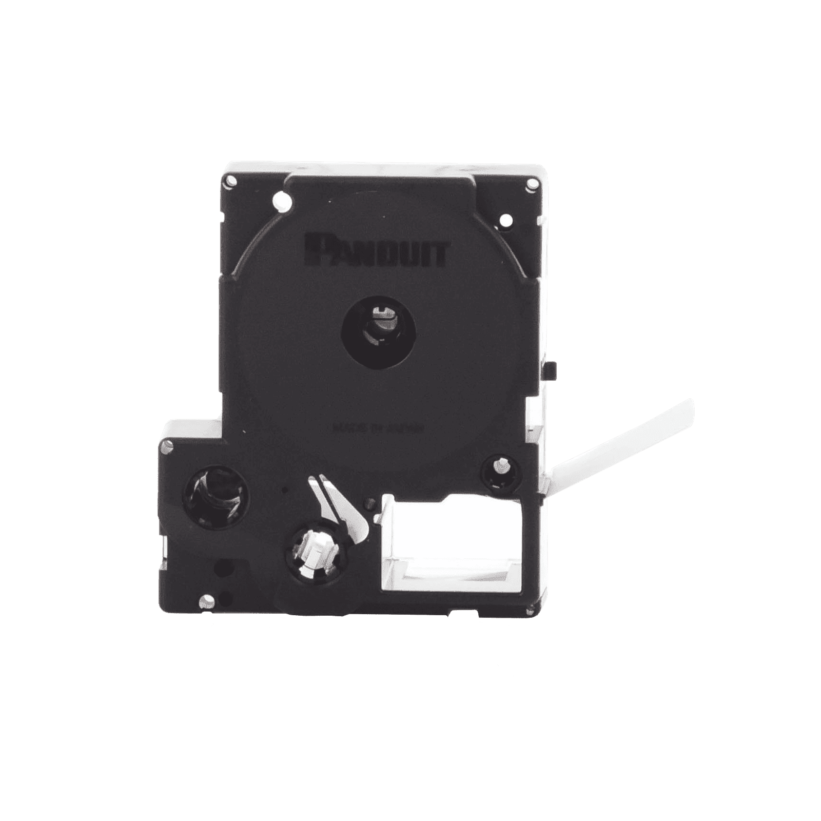 Casete de Etiquetas de Vinilo de Cinta Continua, Color Negro Sobre Blanco, Uso Interior/Exterior, 36 mm (1.5 in) de Ancho x 7.6 Metros de Largo T150X000VPM-BK - PANDUIT