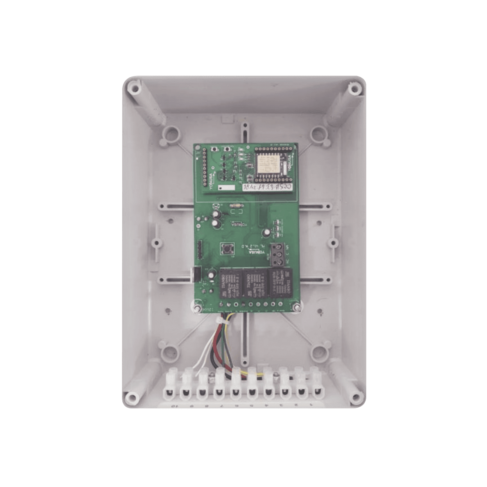 Modulo WIFI LITE con gabinete para uso en Energizadores YONUSA / Aplicación sin costo / Botón de Pánico/ 1 Salida Propósito General TARJET-WIFI-LITE - YONUSA