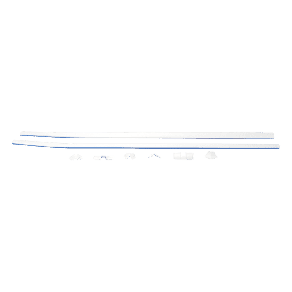El Kit de Canaleta 90° Sin División Ideal Para Organizar y Ocultar cables en esquinas o en instalaciones con ángulos de 90°., Con Cinta Adhesiva Para una Instalación Más Rápida, (5601-01260) TH-CAN-90SD
