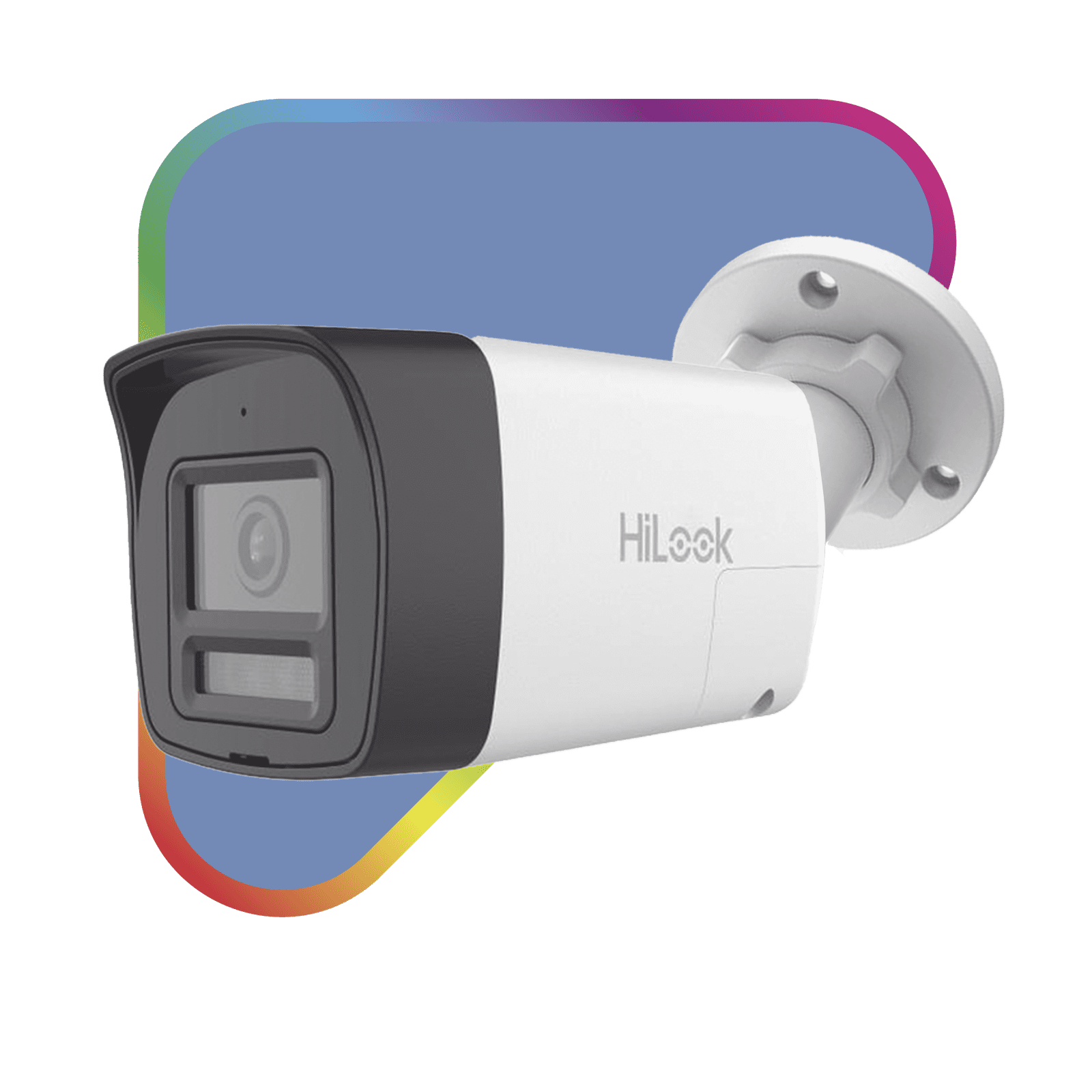 [Audio Bidireccional + Dual Light + ColorVu] Bala TURBOHD 2 Megapixel (1080p) / Lente 2.8 mm / 30 mts IR EXIR + 20 mts Luz Blanca / Micrófono y Bocina Integrado / Exterior IP67 / Metal / dWDR THC-B127-LTS - HiLook by HIKVISION
