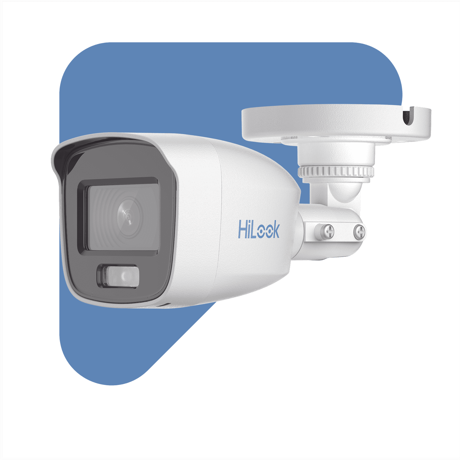 [ColorVu] Bala TURBOHD 2 Megapixel (1080p) / Imagen a Color 24/7 / Lente 2.8 mm / Microfono Integrado / Luz Blanca 20 mts / IP66 / Metálica THC-B129-MS - HiLook by HIKVISION