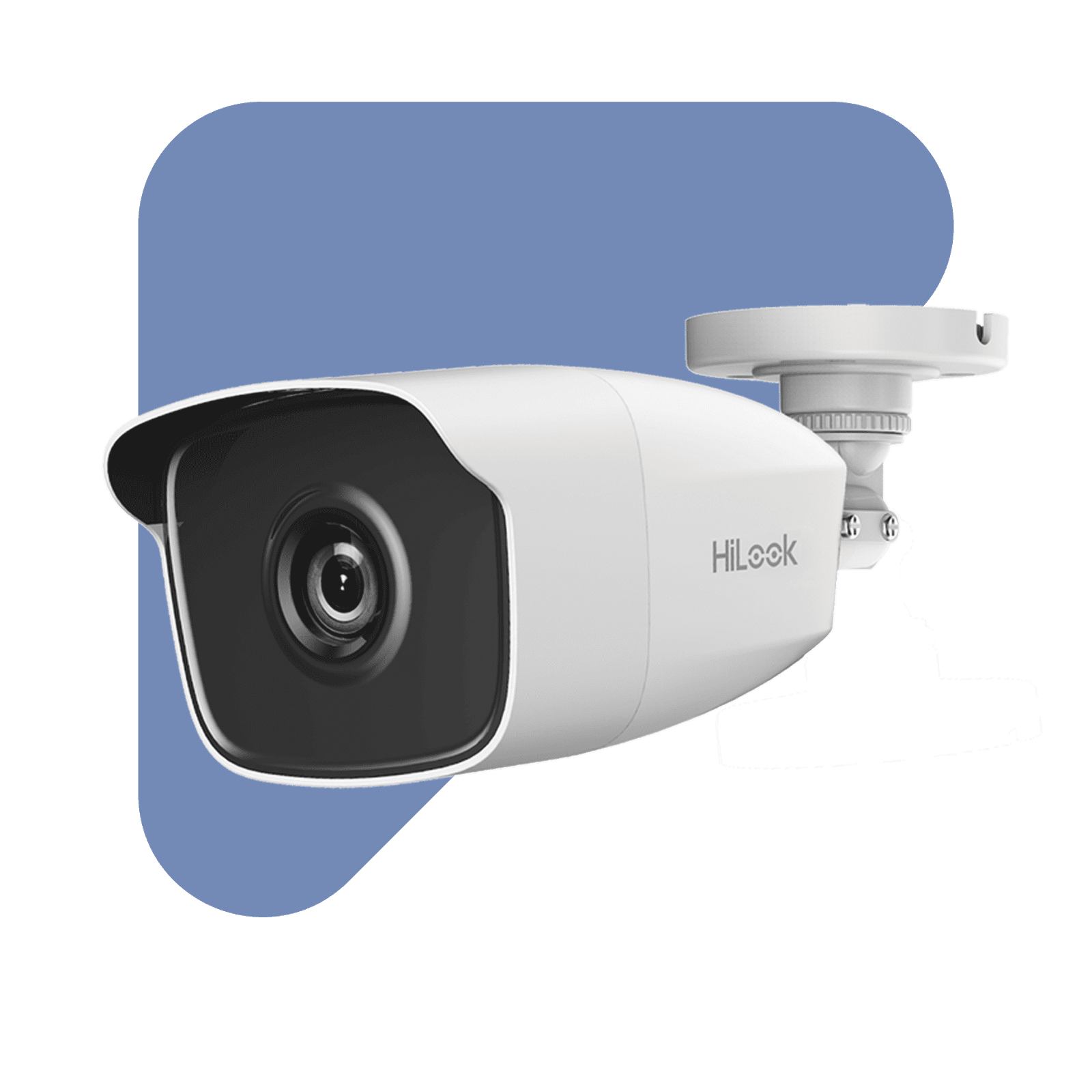 Bala TURBOHD 2 Megapíxeles (1080p) / Gran Angular 103º / Lente 2.8 mm / METAL / IR EXIR Inteligente 40 mts / Exterior IP66 / TVI-AHD-CVI-CVBS / dWDR THC-B220-M - HiLook by HIKVISION