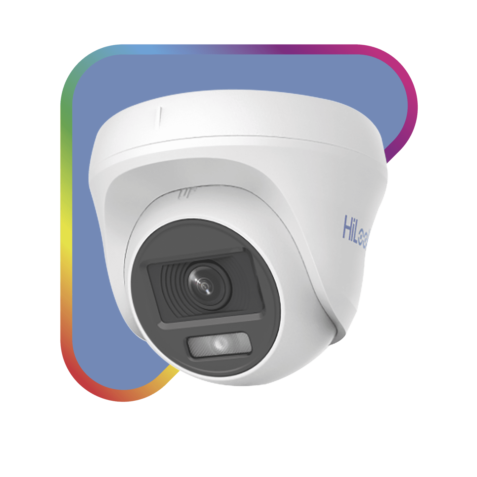 Turret TURBOHD 1080p / Imagen a Color 24/7 / Lente 2.8 mm / ColorVu Lite / Luz Blanca 20 mts / Uso en Interior / Policarbonato THC-T129-P - HiLook by HIKVISION