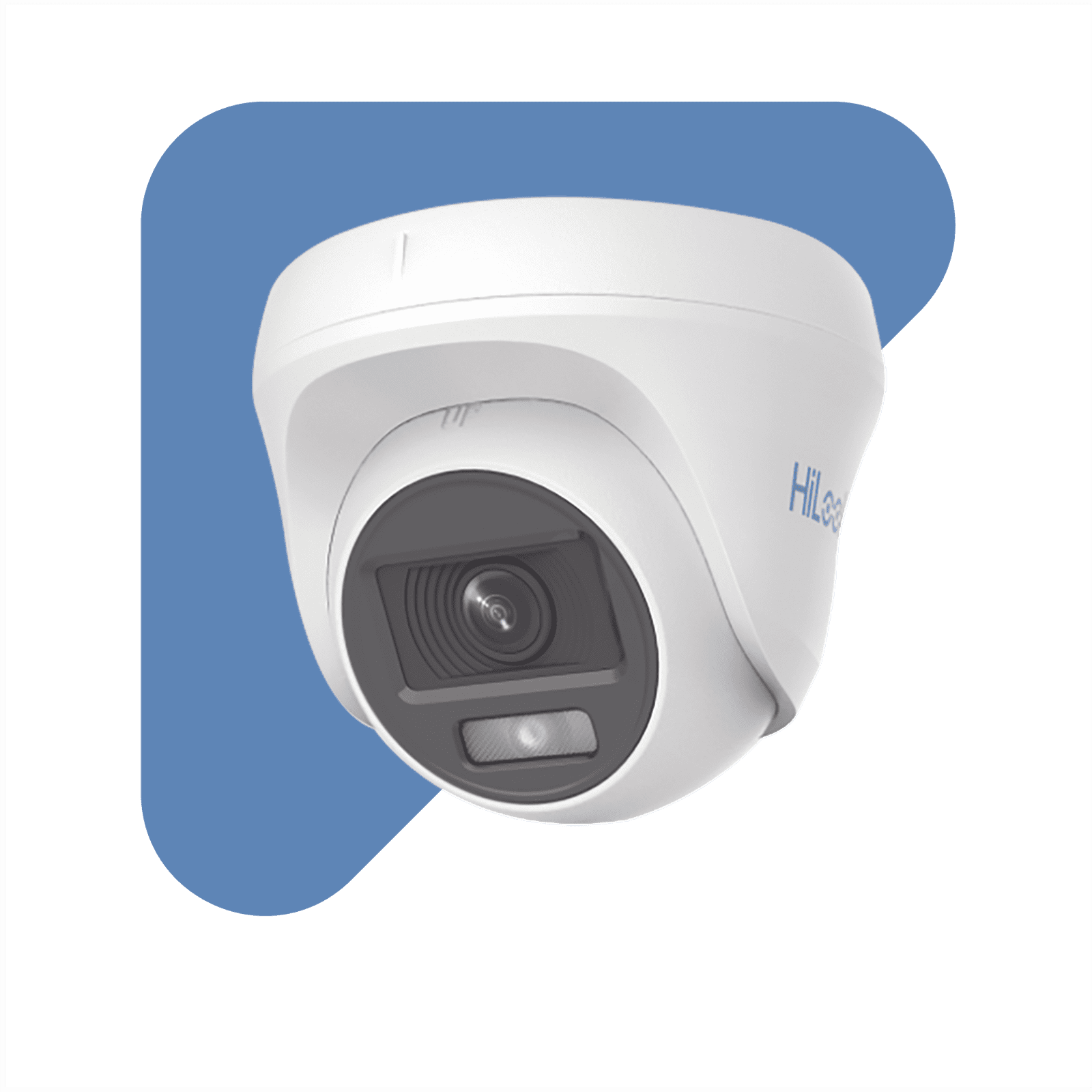 [ColorVu] AUDIO POR COAXITRON / Turret TURBOHD 1080p / Imagen a Color 24/7 / Lente 2.8 mm / Luz Blanca 20 mts / Uso Interior / Policarbonato THC-T129-PS - HiLook by HIKVISION