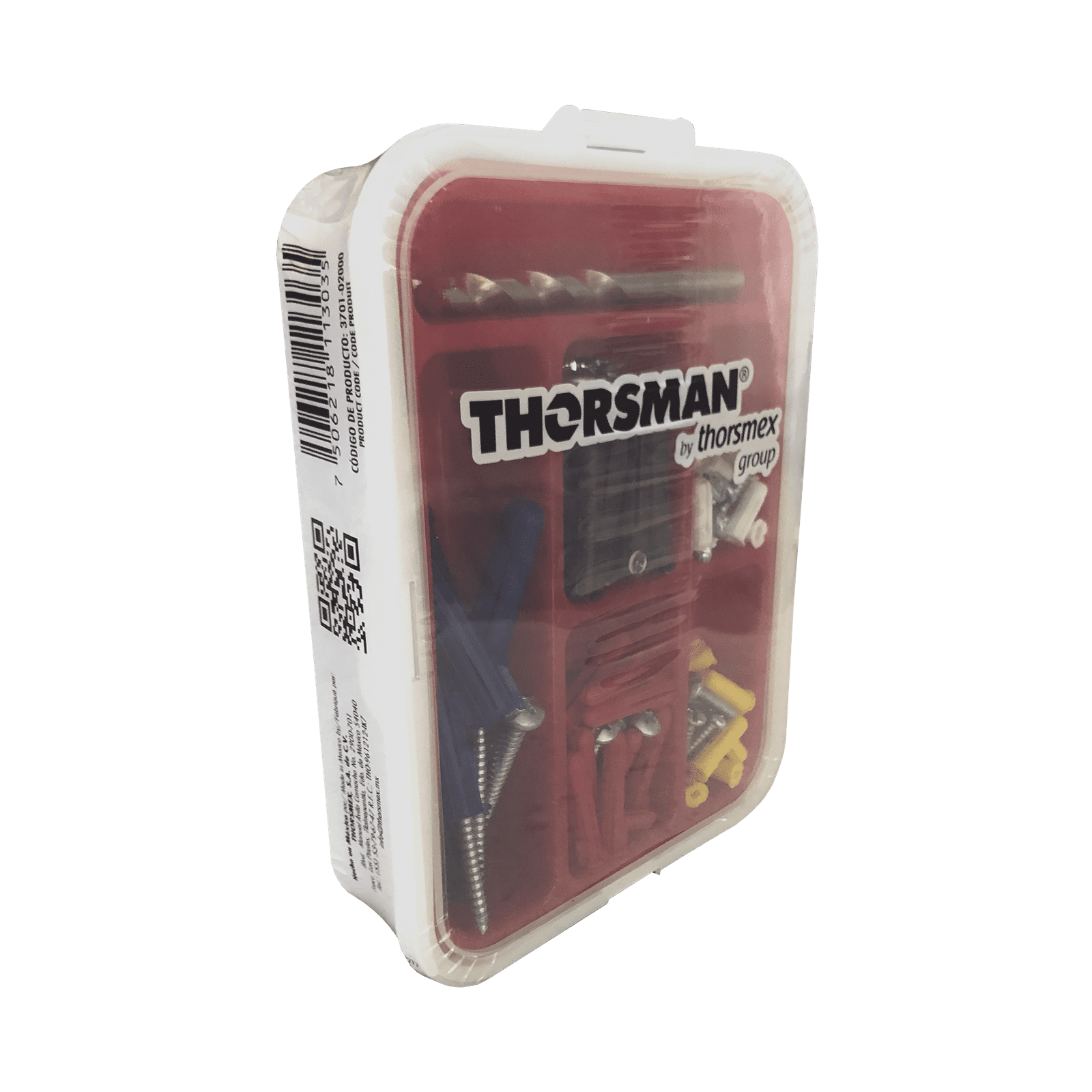 Kit para Sistemas de Fijación en Concreto, Taquetes con doble expansión y guía incluida para fácil instalación (104 piezas) TH-KIT-FC - THORSMAN