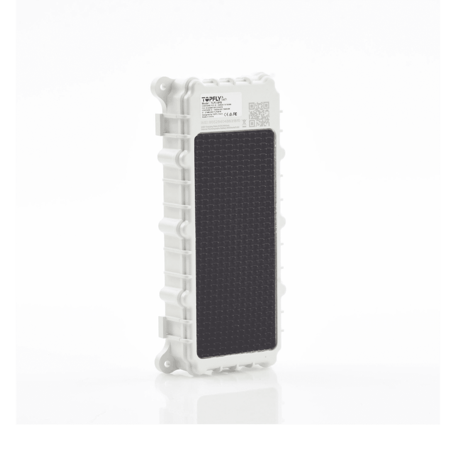 Dispositivo de Seguimiento de Activos LTE Cat-M1/NB-IoT / Tamaño Compacto / Impermeable / Funciona con Energía Solar / Alarma de Batería Baja / Seguridad de Datos MD5/AES / Recargable Li 9600 mAh / Soporte BLE 5.0 TLP2-SFB - TopFlyTech