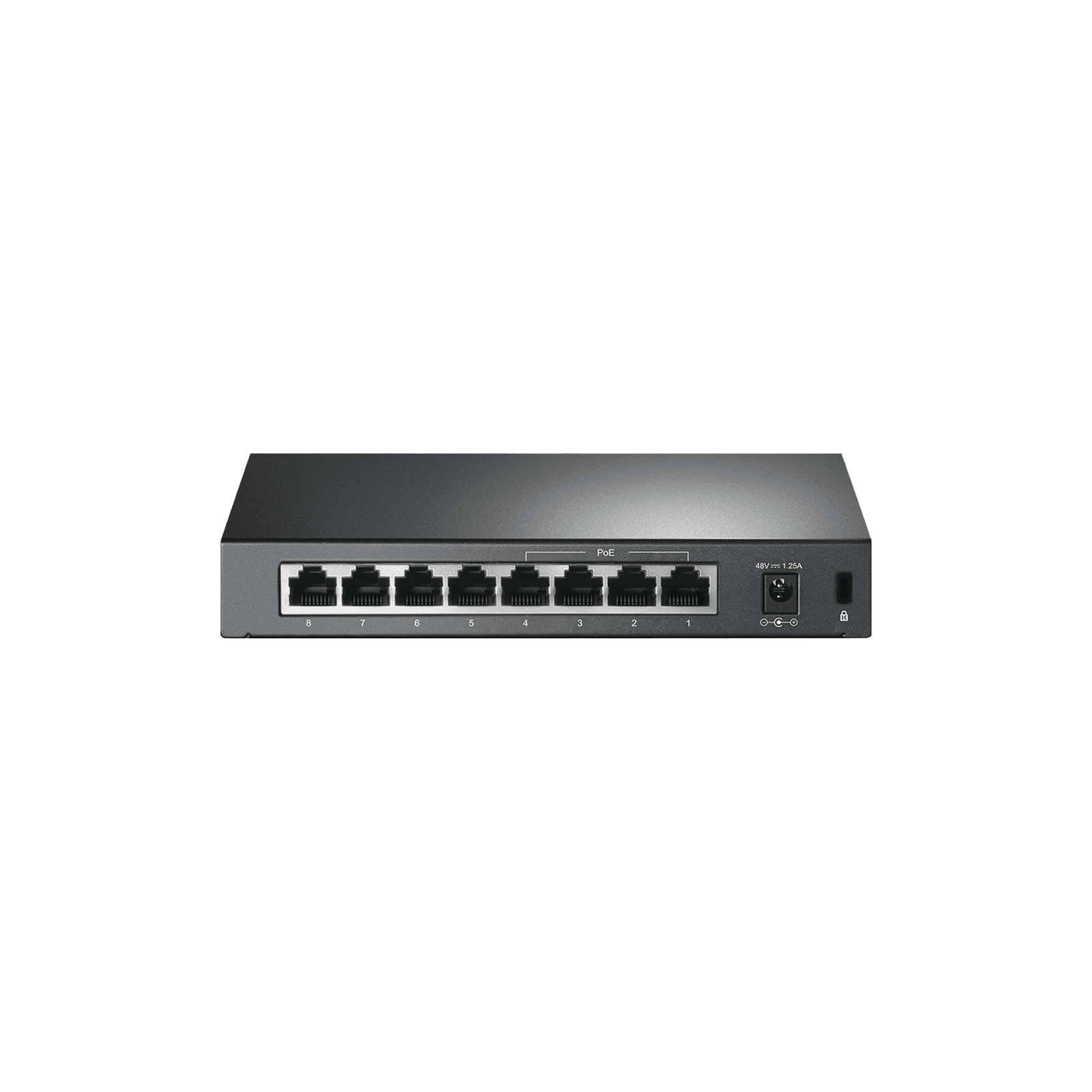 Switch PoE+ No Administrable / De Escritorio 8 puertos 10/100 Mbps / 4 puertos PoE af/at Inteligente / Presupuesto 66 W / Hasta 250 metros TL-SF1008P - TP-LINK