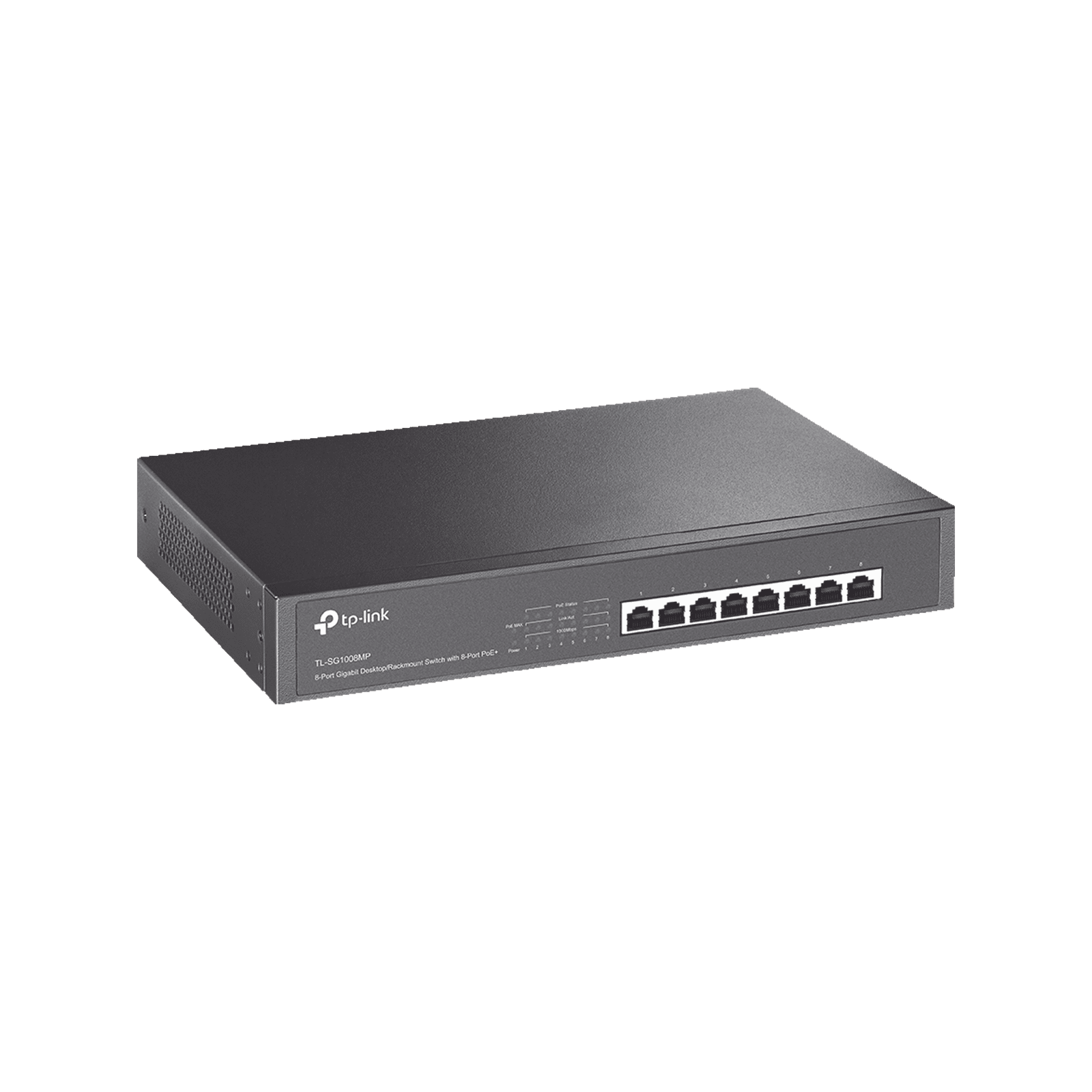 Switch Gigabit PoE+ no administrable de 8 puertos 10/100/1000 Mbps, para escritorio TL-SG1008MP - TP-LINK