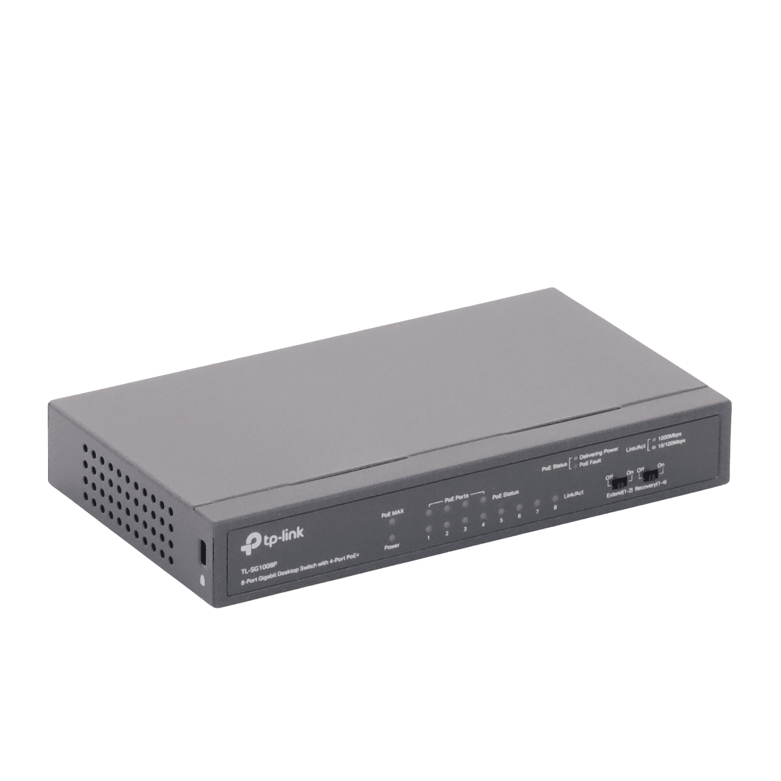Switch Gigabit PoE+ no administrable de 8 puertos 10/100/1000 Mbps, solo 4 puertos PoE, para escritorio TL-SG1008P - TP-LINK