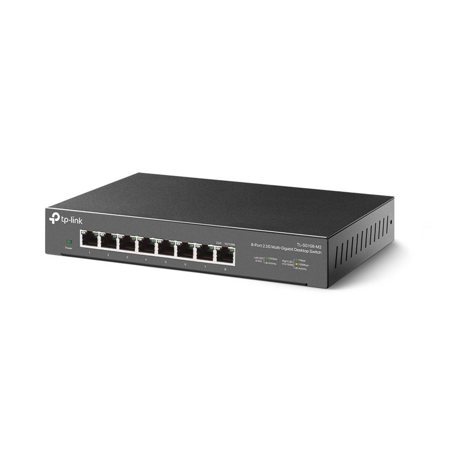 Switch Gigabit no administrable de 8 puertos 100 Mbps/ 1 Gbps/ 2.5 Gbps ideal para WiFi 6 TL-SG108-M2 - TP-LINK